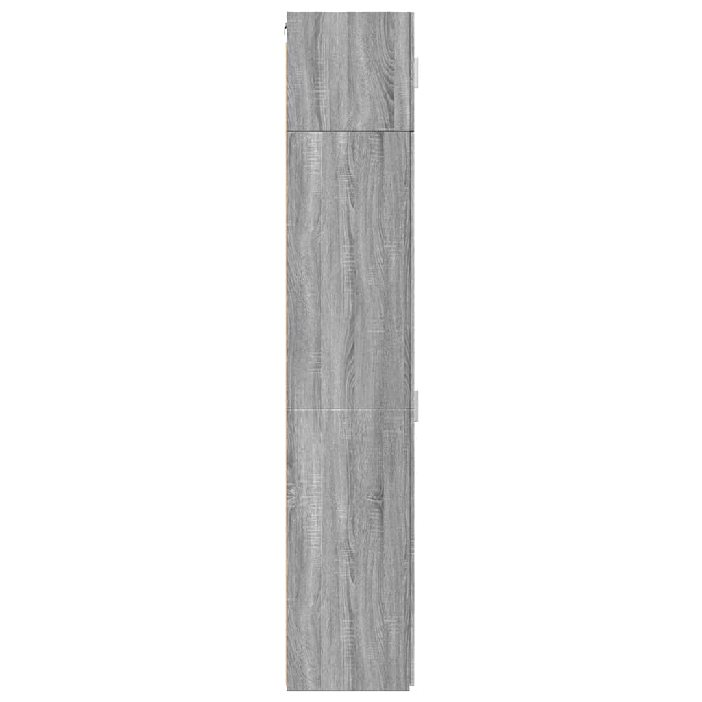 Dulap depozitare slim sonoma gri 50x42,5x225 cm lemn prelucrat GartenMobel Dekor