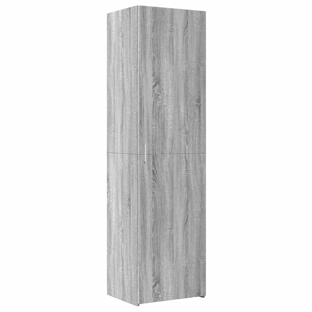 Dulap depozitare slim sonoma gri 50x42,5x225 cm lemn prelucrat GartenMobel Dekor