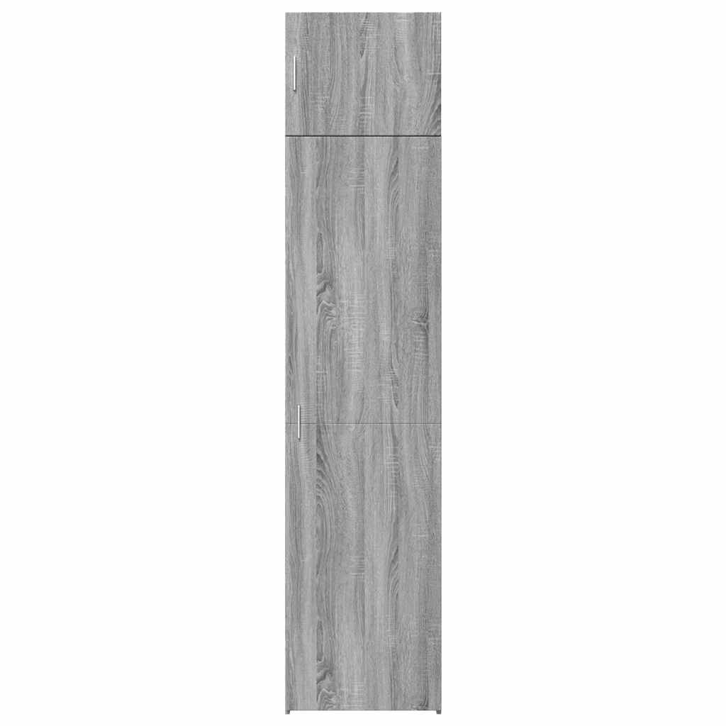 Dulap depozitare slim sonoma gri 50x42,5x225 cm lemn prelucrat GartenMobel Dekor