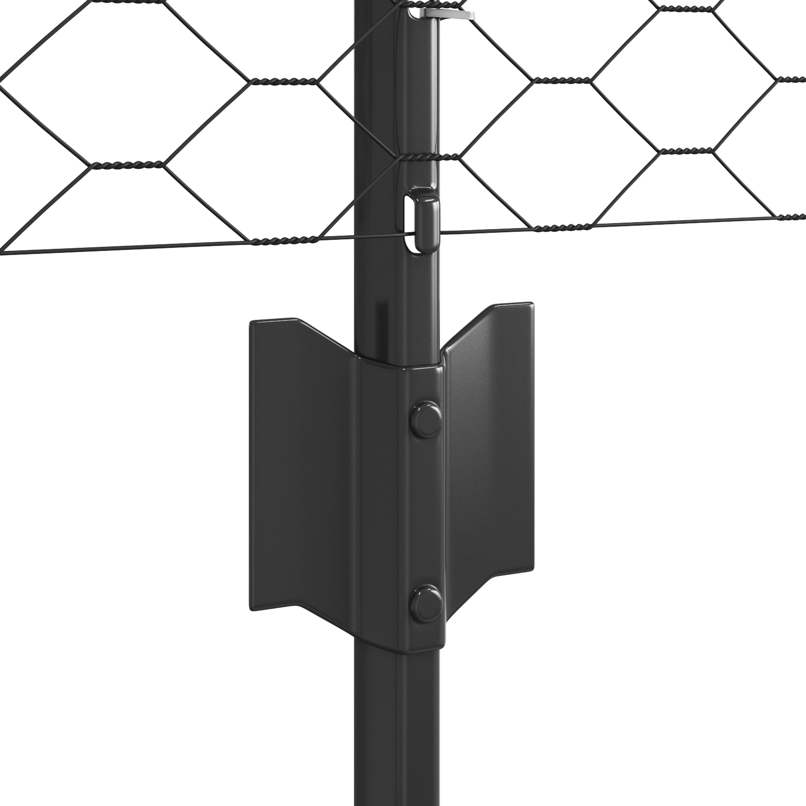 Stâlpi de Gard  11 buc U-Channel Gri 80 cm Oțel, Gard Hexagonal  Gri 0.8x50 m Oțel GartenMobel Dekor