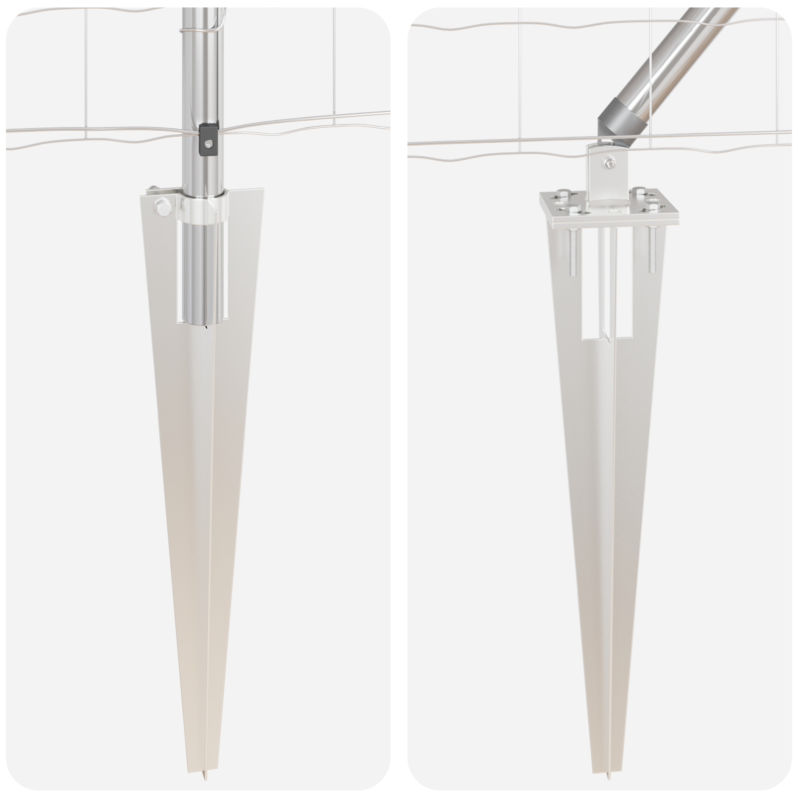 Euro Fence cu 13 Stâlpi cu Vârf 1.2x25 m Oțel Galvanizat GartenMobel Dekor