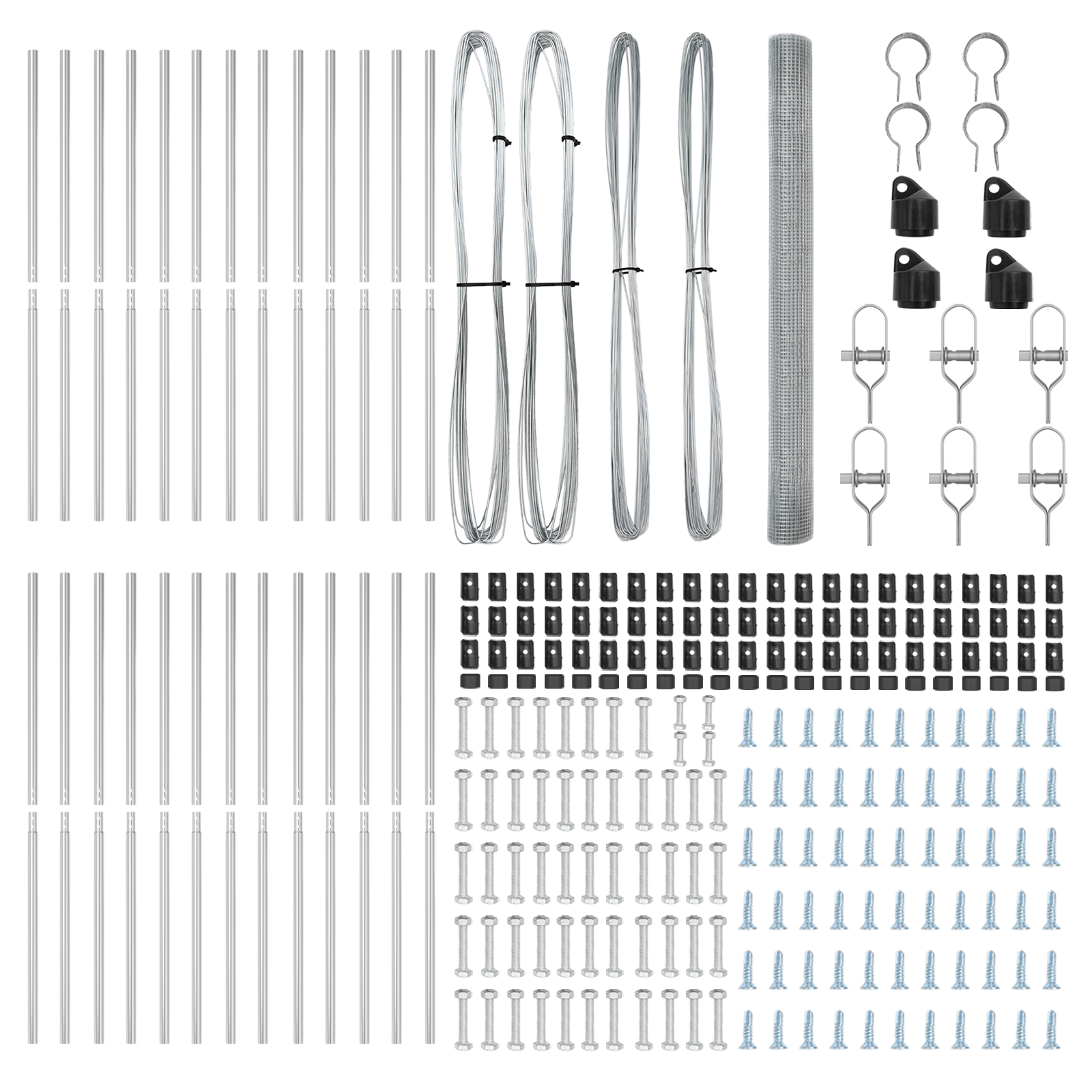 Împrejmuire din Sârmă Sudată cu 13 stâlpi 1.5x50 m Oțel galvanizat GartenMobel Dekor