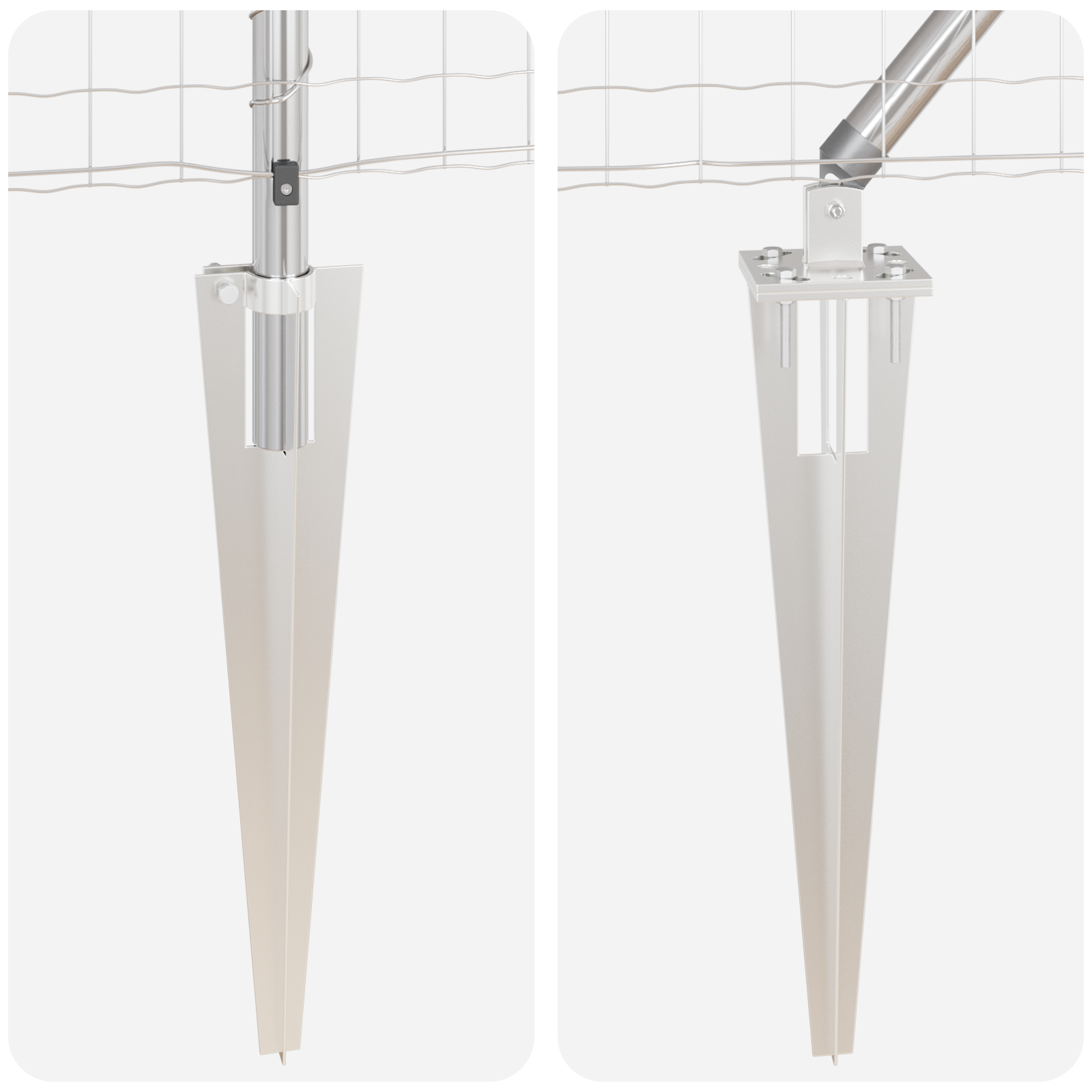 Îngrădire Euro cu 13 Stâlpi cu Vârf 0.8x25 m Oțel Galvanizat GartenMobel Dekor