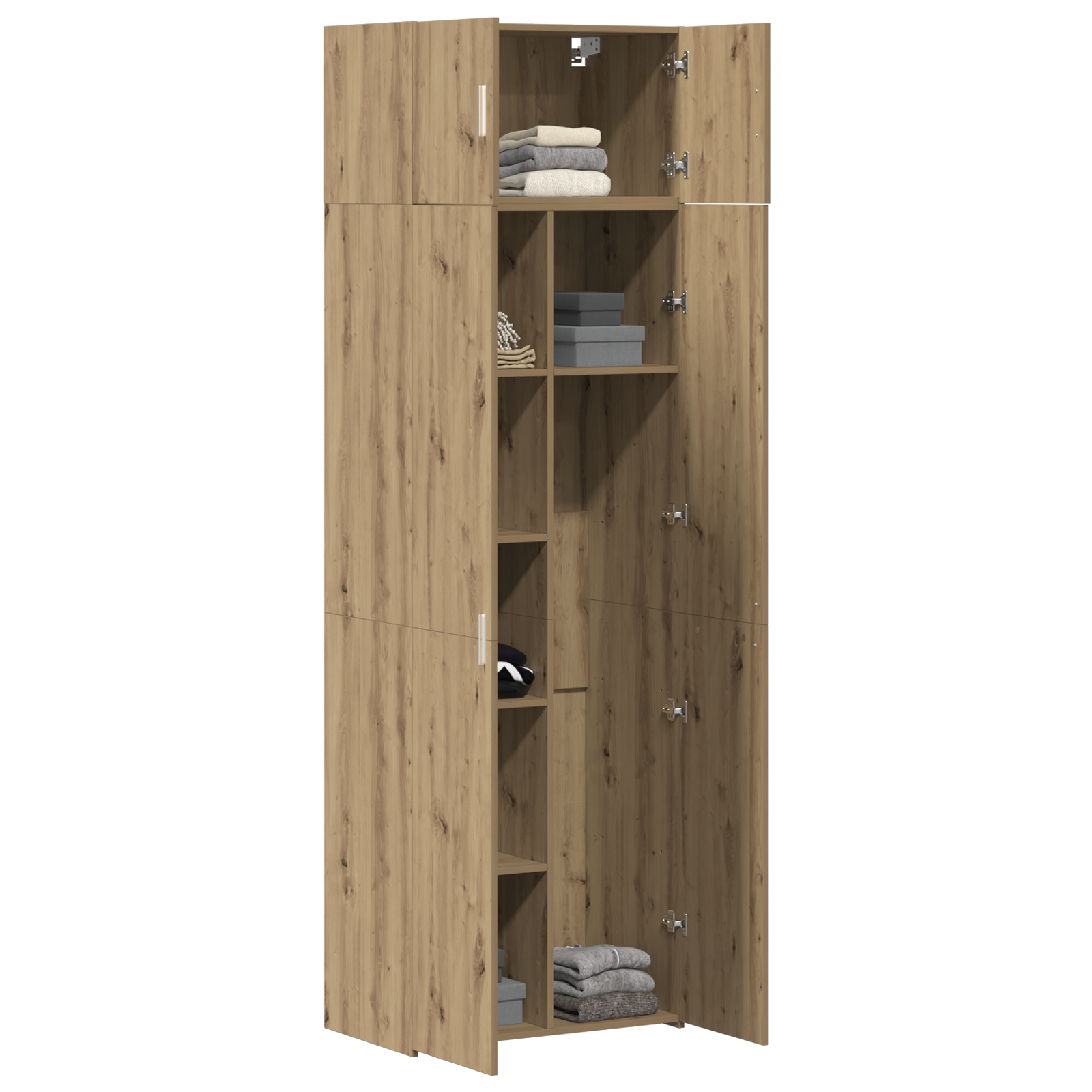 Dulap de depozitare  Stejar Artizan 70x42.5x225 cm Lemn prelucrat, Dulap pe perete  Stejar Artizan 70x42.5x40 cm Lemn prelucrat GartenMobel Dekor