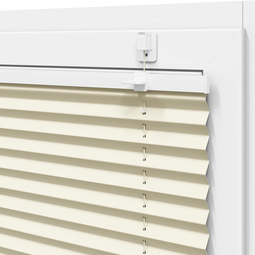 Jaluză plisată Crem 50x200 cm Lățime țesătură 49,4 cm GartenMobel Dekor