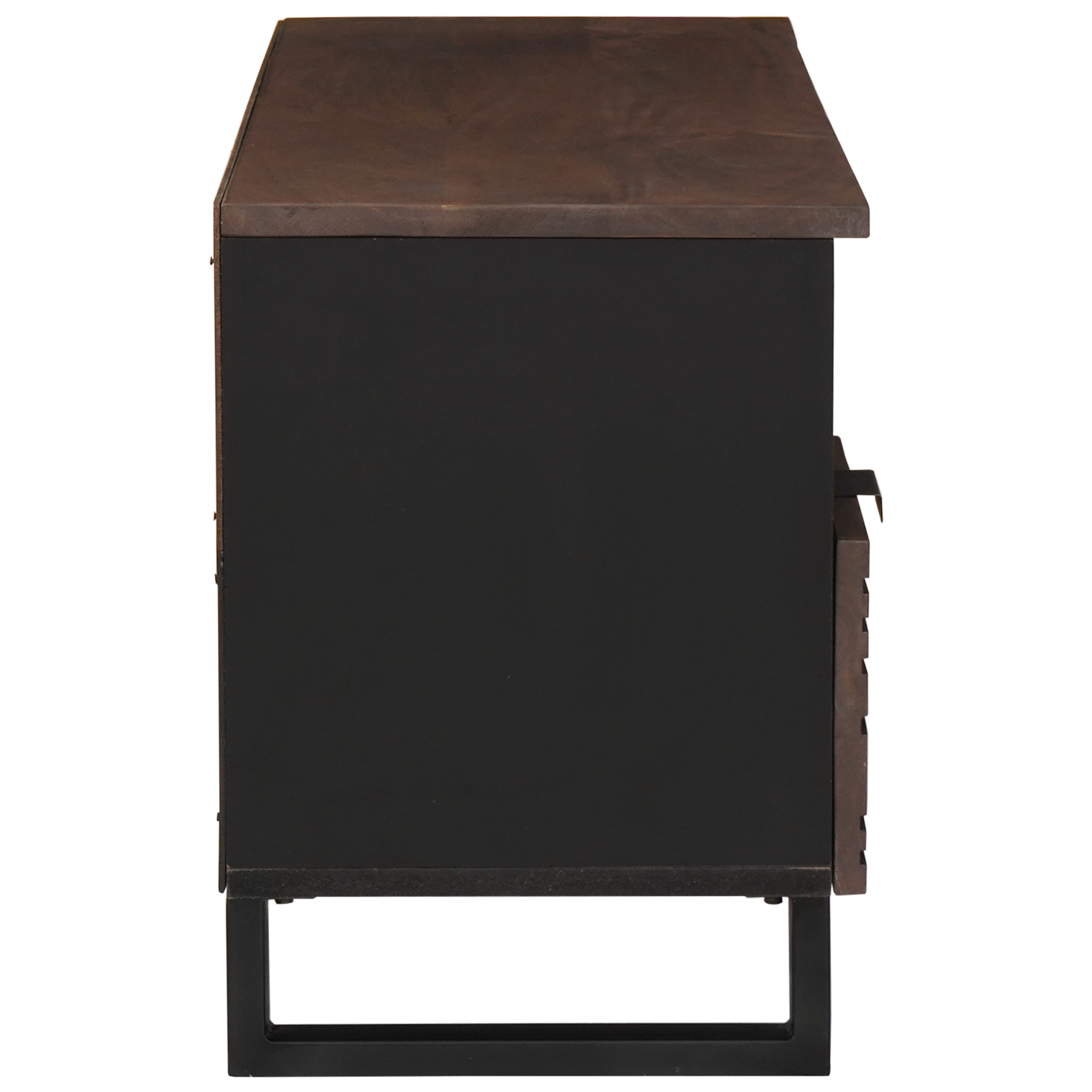 Cabinet TV 100x33.5x46 cm Lemn Solid Mangou și Lemn Prelucrat GartenMobel Dekor