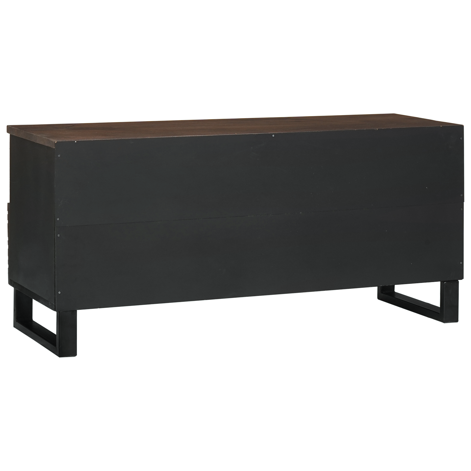 Cabinet TV 100x33.5x46 cm Lemn Solid Mangou și Lemn Prelucrat GartenMobel Dekor