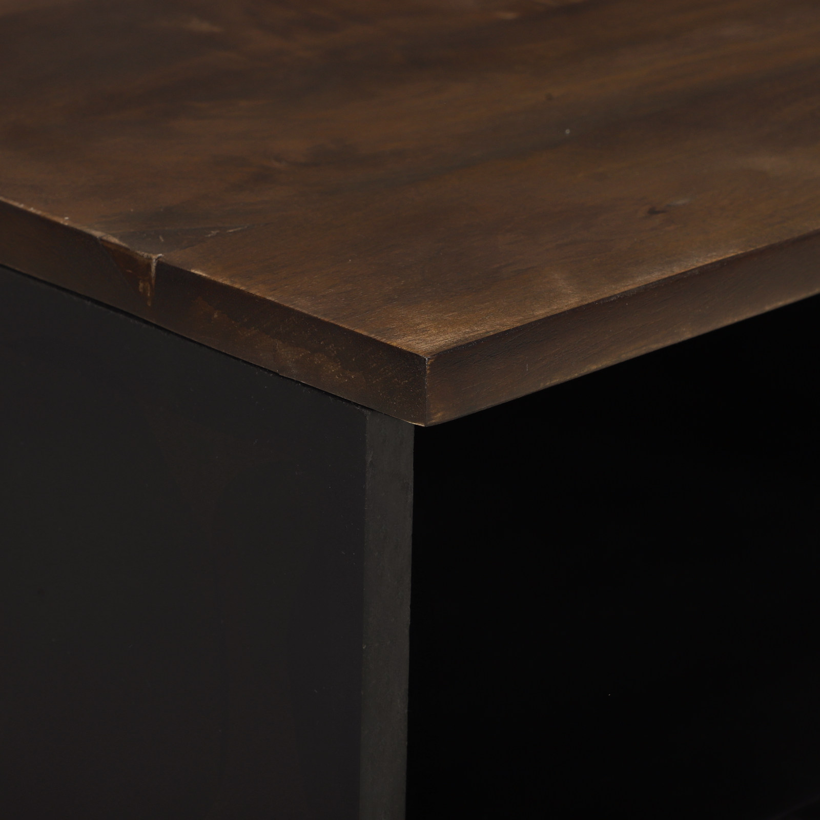 Cabinet TV 100x33.5x46 cm Lemn Solid Mangou și Lemn Prelucrat GartenMobel Dekor