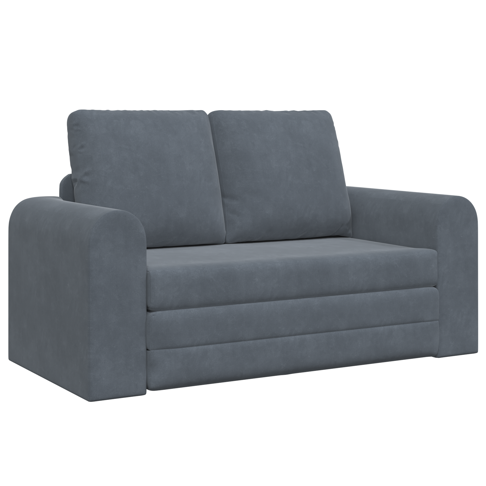 Canapea Pat 2 în 1 Gri Întunecat 148x71x83 cm Velvet GartenMobel Dekor