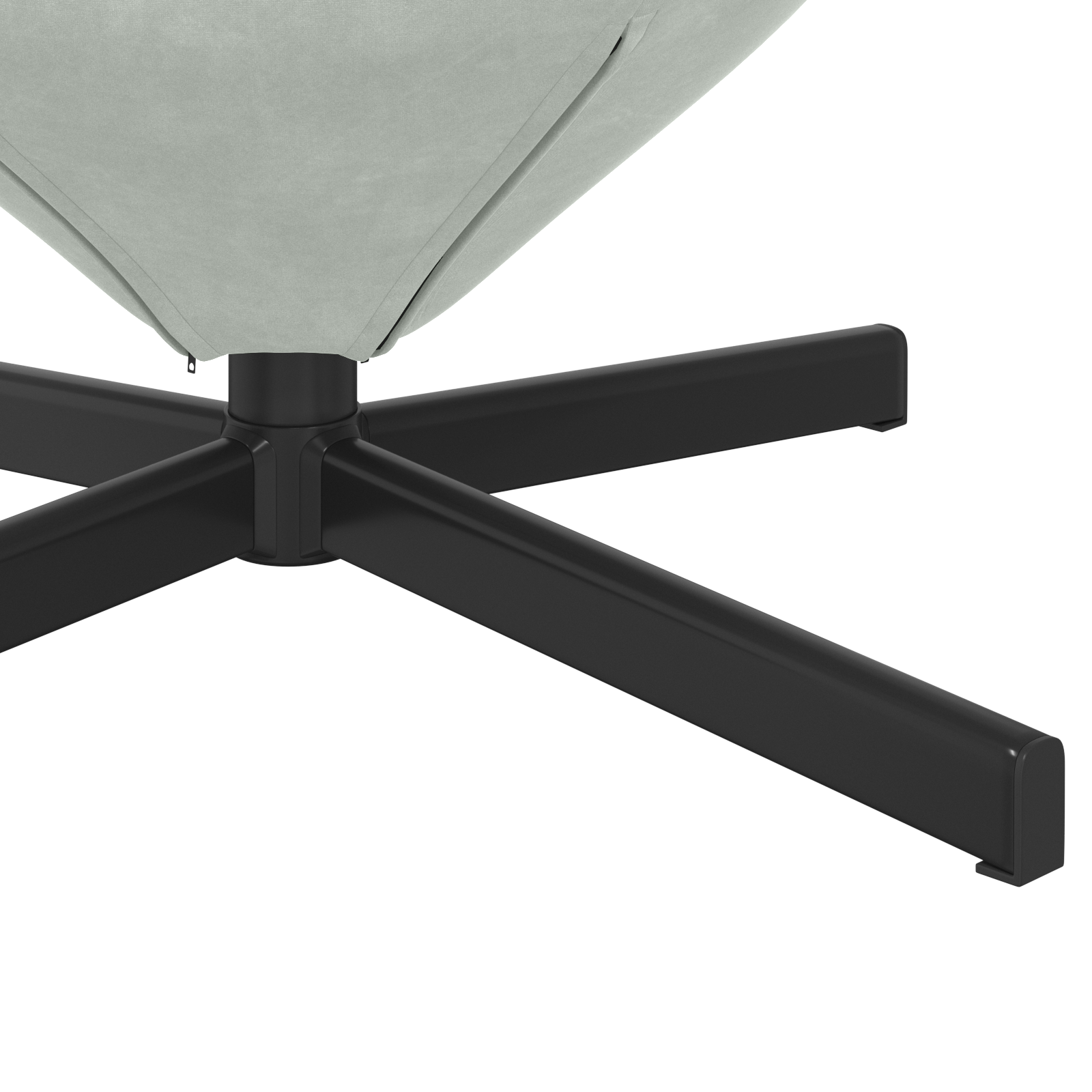 Fotoliu Ou Gri deschis Catifea GartenMobel Dekor