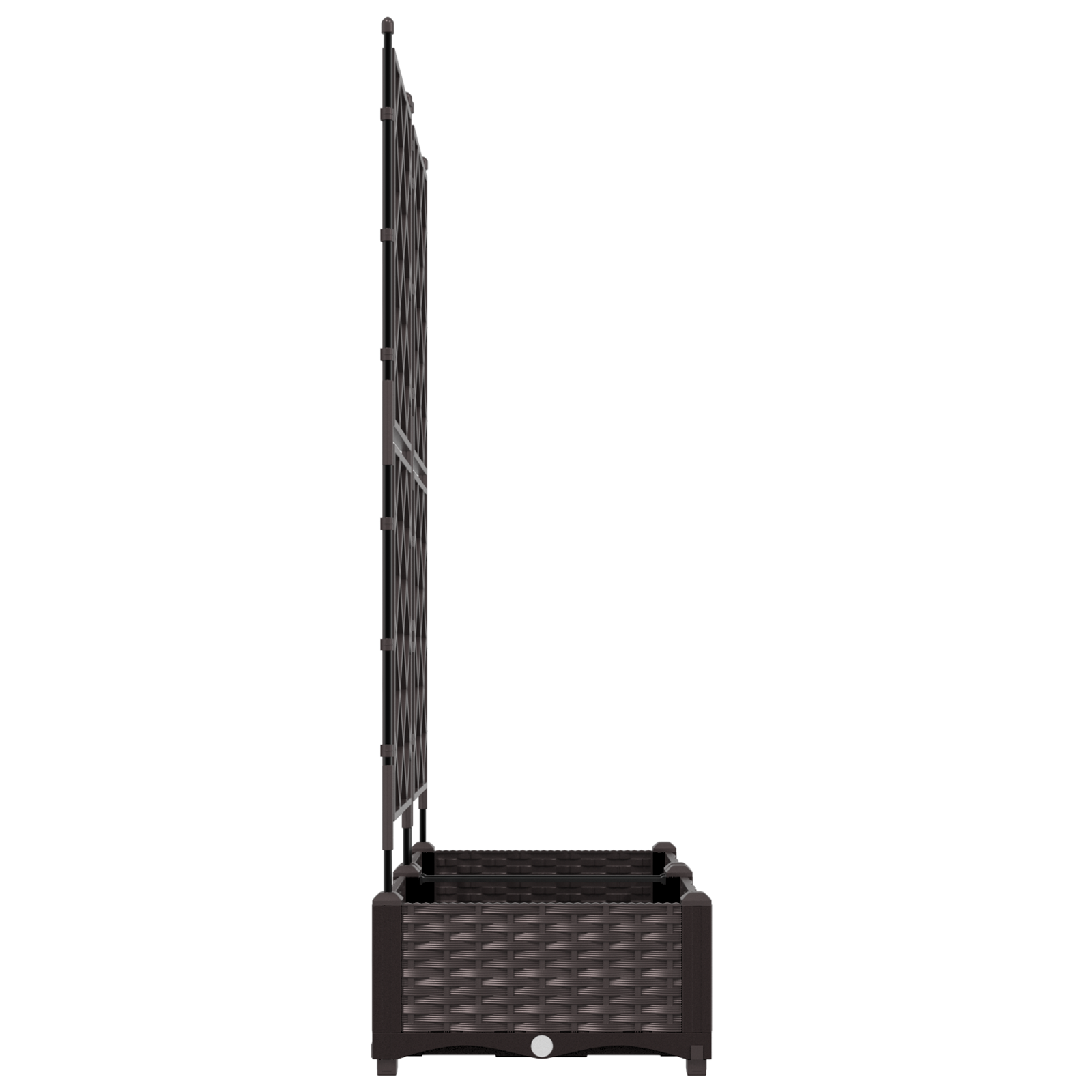 Ghiveci de Grădină cu Spalier 2 buc Maro 80x40x125.5 cm GartenMobel Dekor