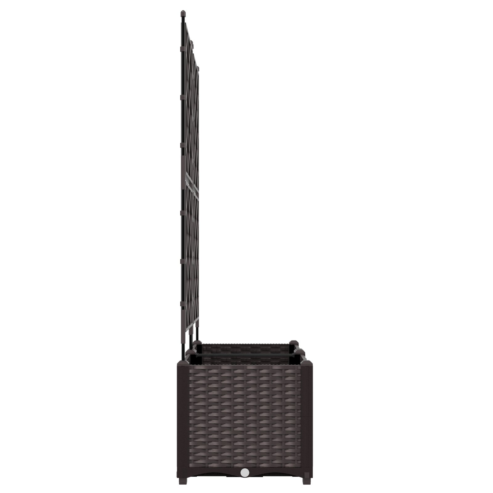 Ghiveci de grădină cu zăbrele 2 buc Maro 80x40x143 cm GartenMobel Dekor