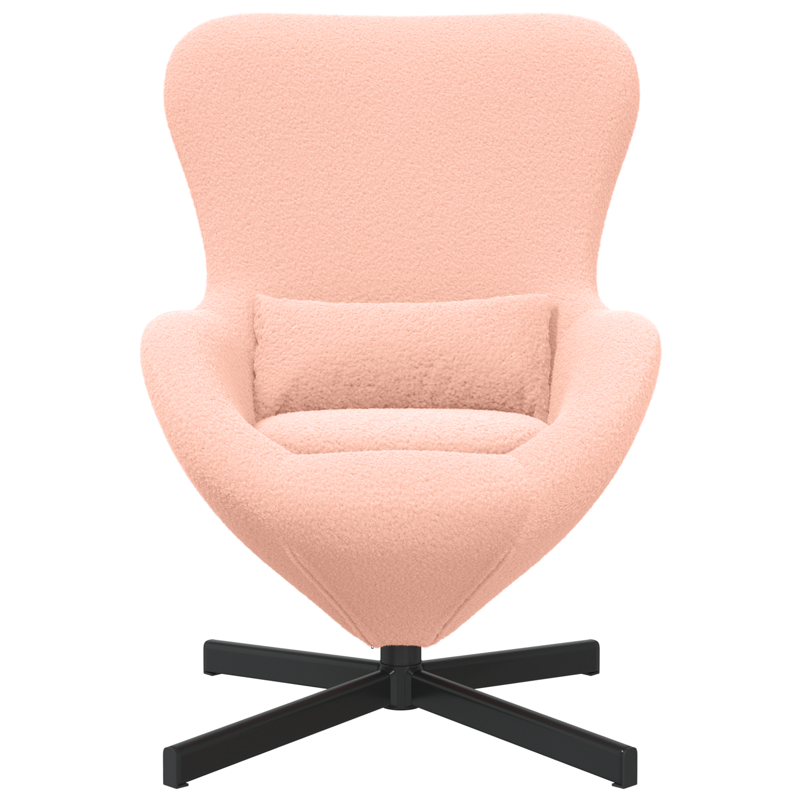 Fotoliu Ovoid  Roz din material asemănător lânii GartenMobel Dekor