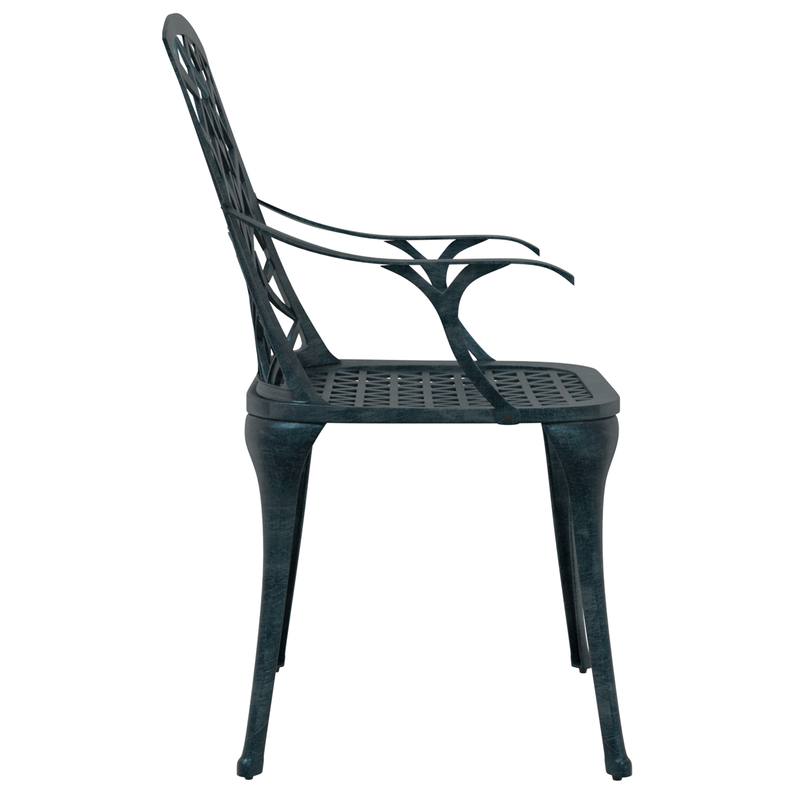 Scaune de grădină  stivuibile 4 bucăți Verde din aluminiu turnat GartenMobel Dekor