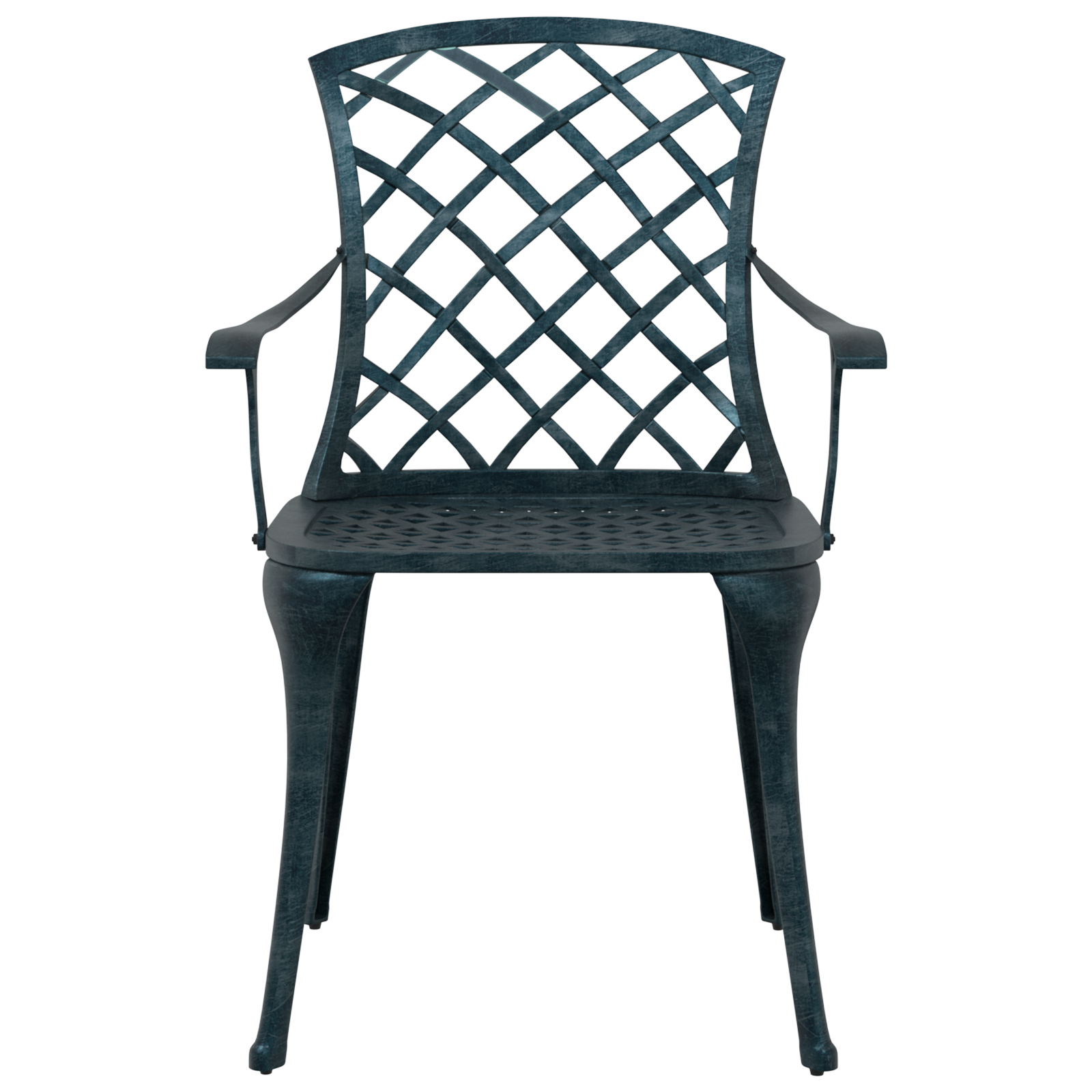 Scaune de grădină  stivuibile 4 bucăți Verde din aluminiu turnat GartenMobel Dekor