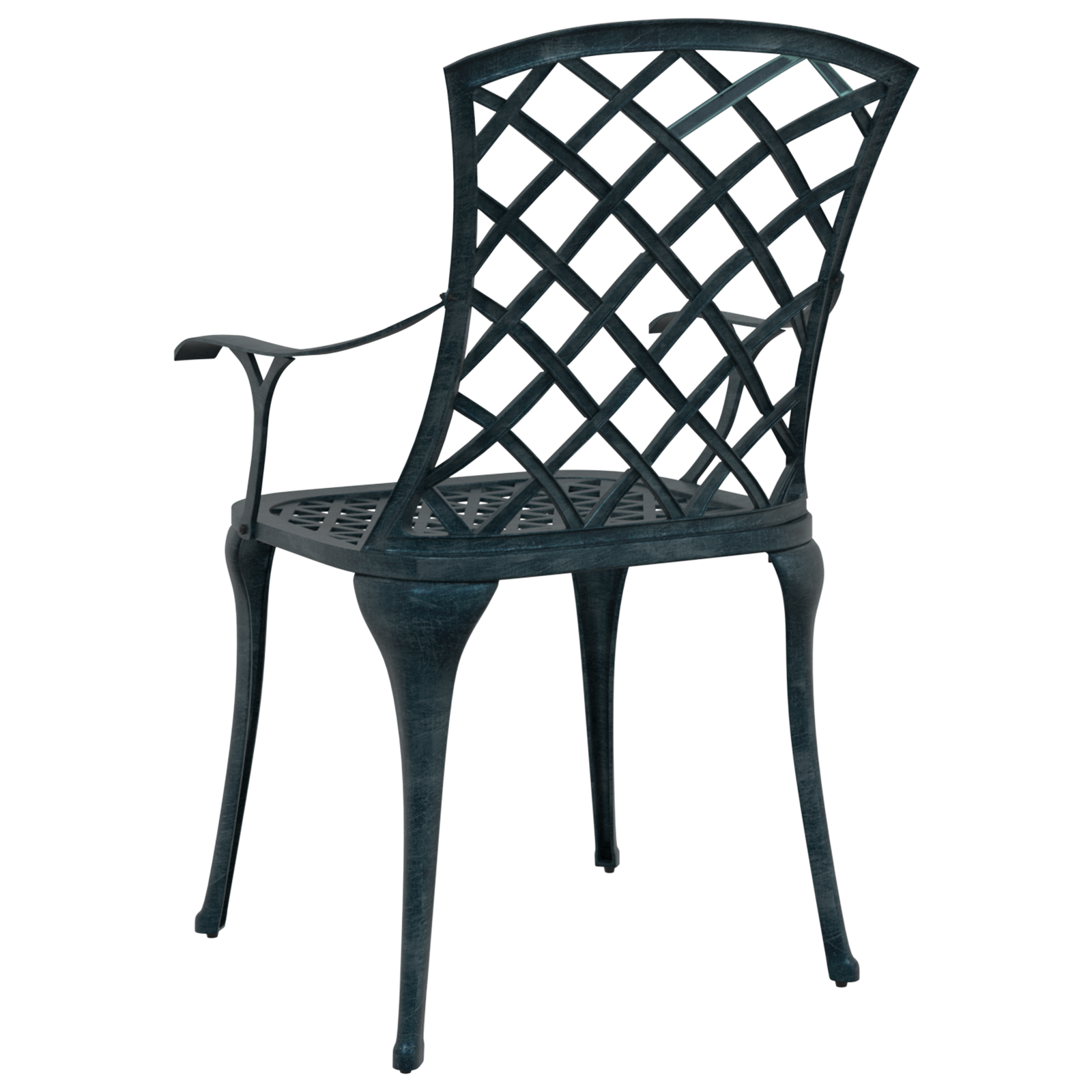 Scaune de grădină  stivuibile 4 bucăți Verde din aluminiu turnat GartenMobel Dekor