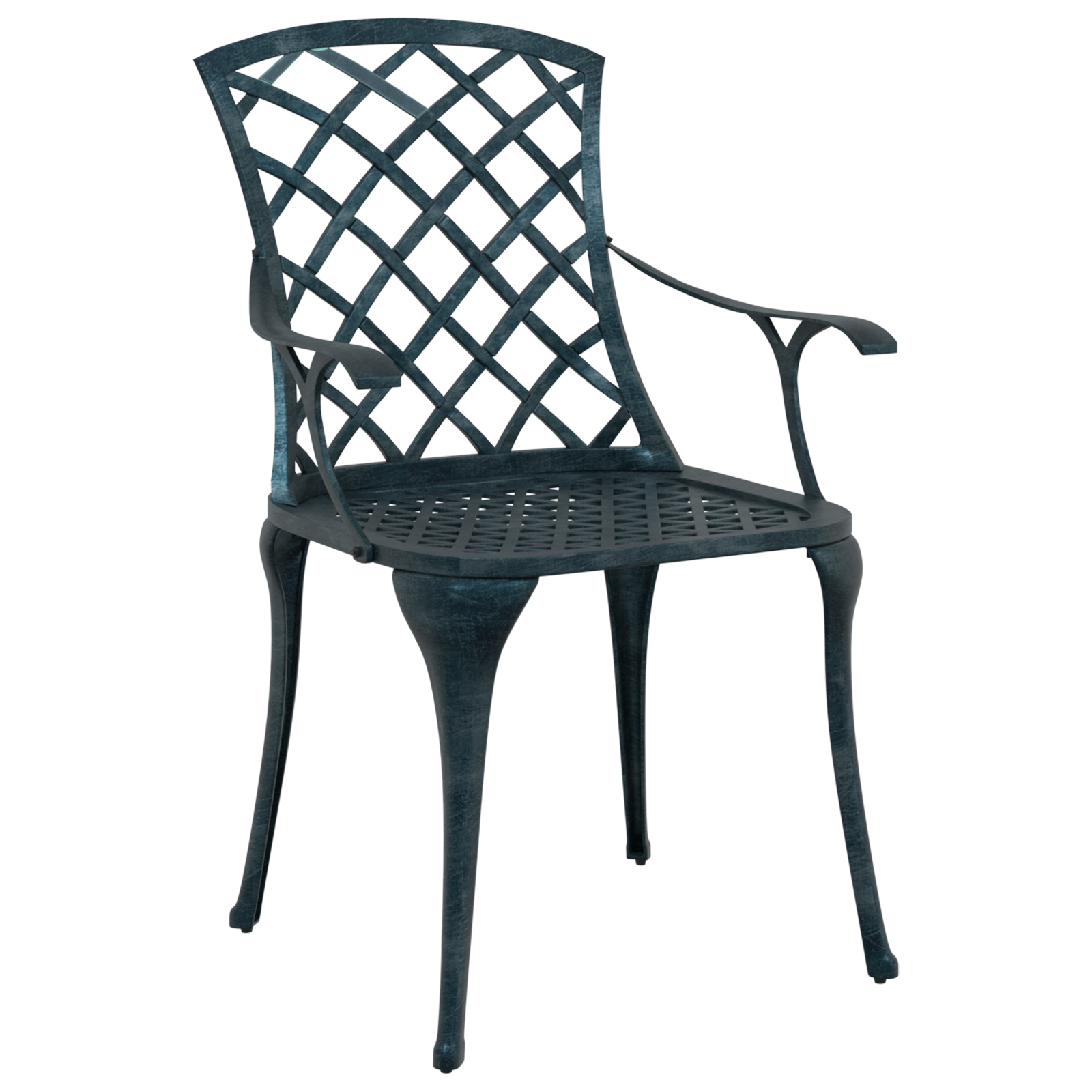 Scaune de grădină  stivuibile 4 bucăți Verde din aluminiu turnat GartenMobel Dekor