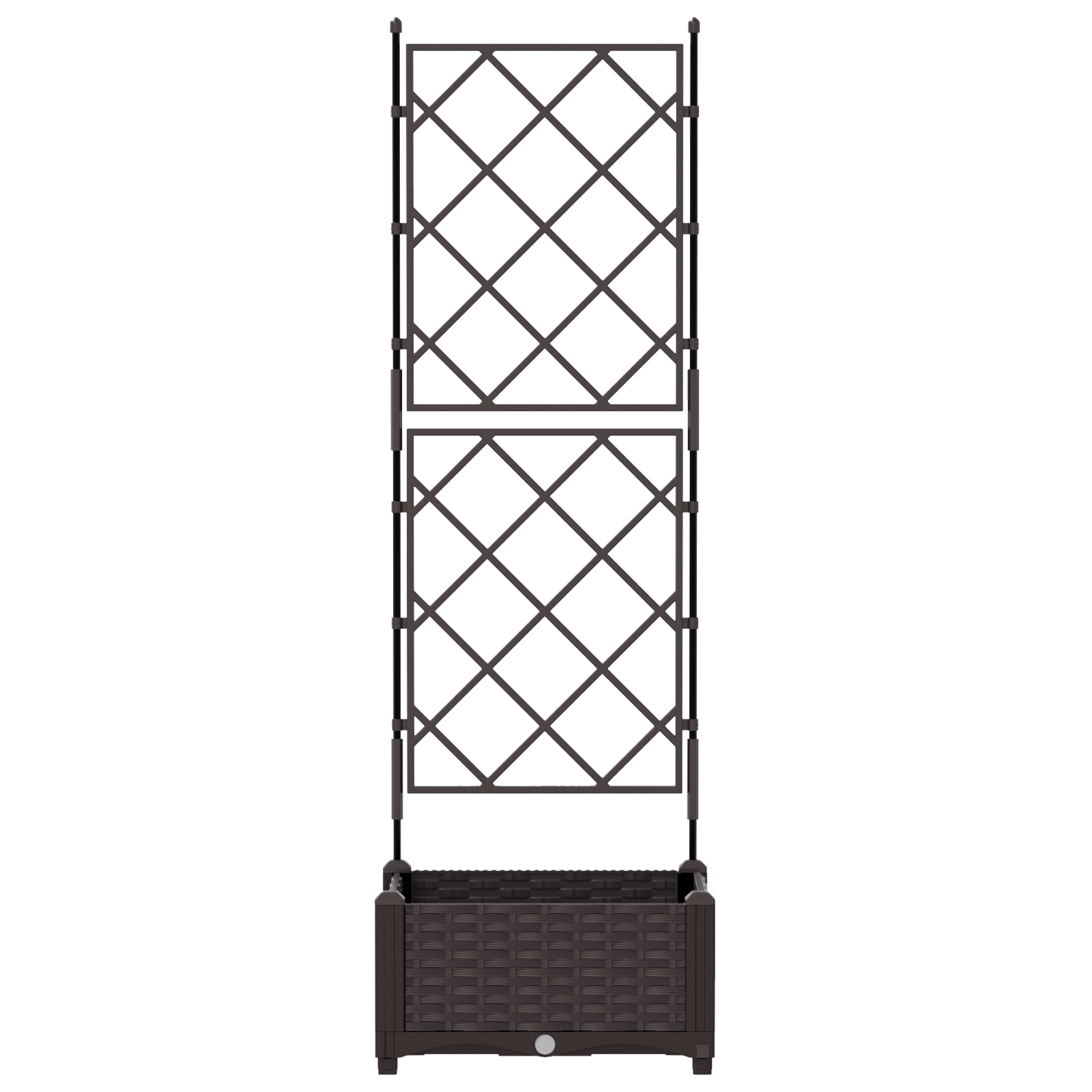 Vază de grădină  cu suport din plasă Maro 40x40x125,5 cm GartenMobel Dekor