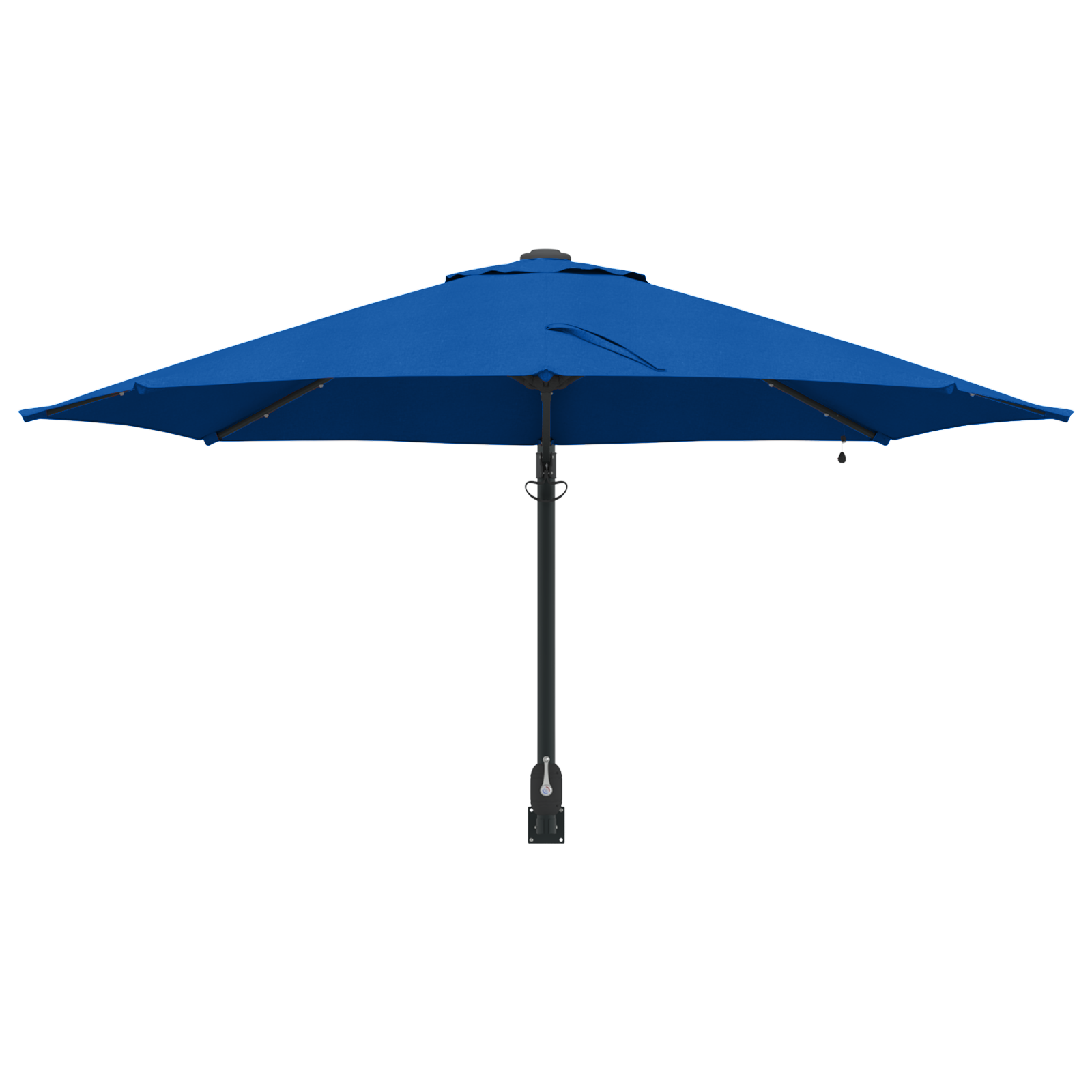 Parasol de grădină montat pe perete cu LED-uri Albastră Azurie 248 cm GartenMobel Dekor