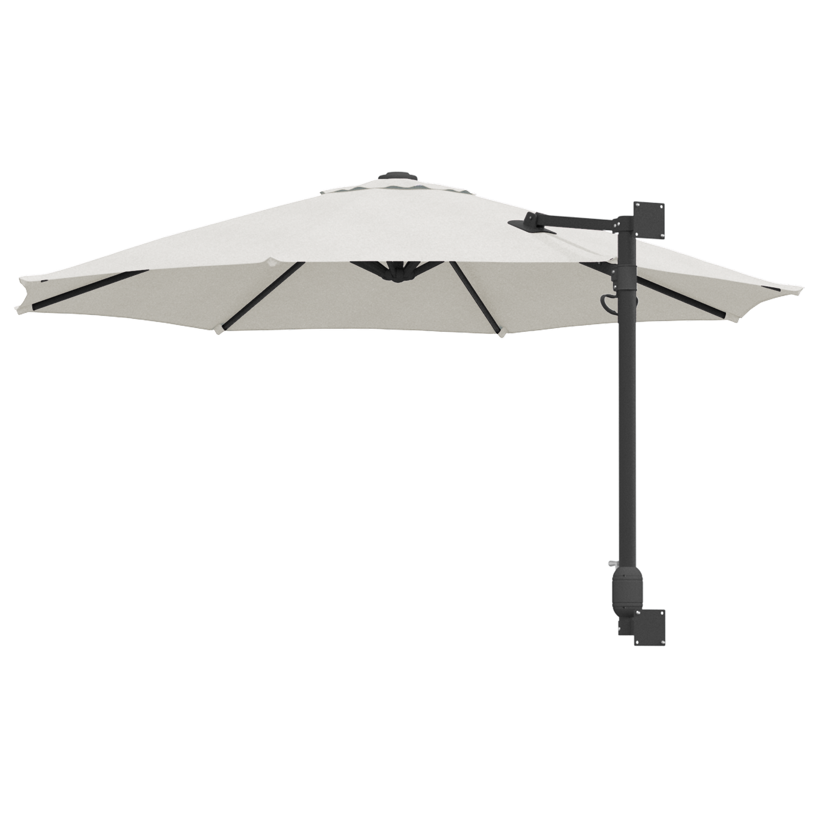 Umbrelă Cantilever Bej Poliester, Aluminiu Mare Pliabilă GartenMobel Dekor