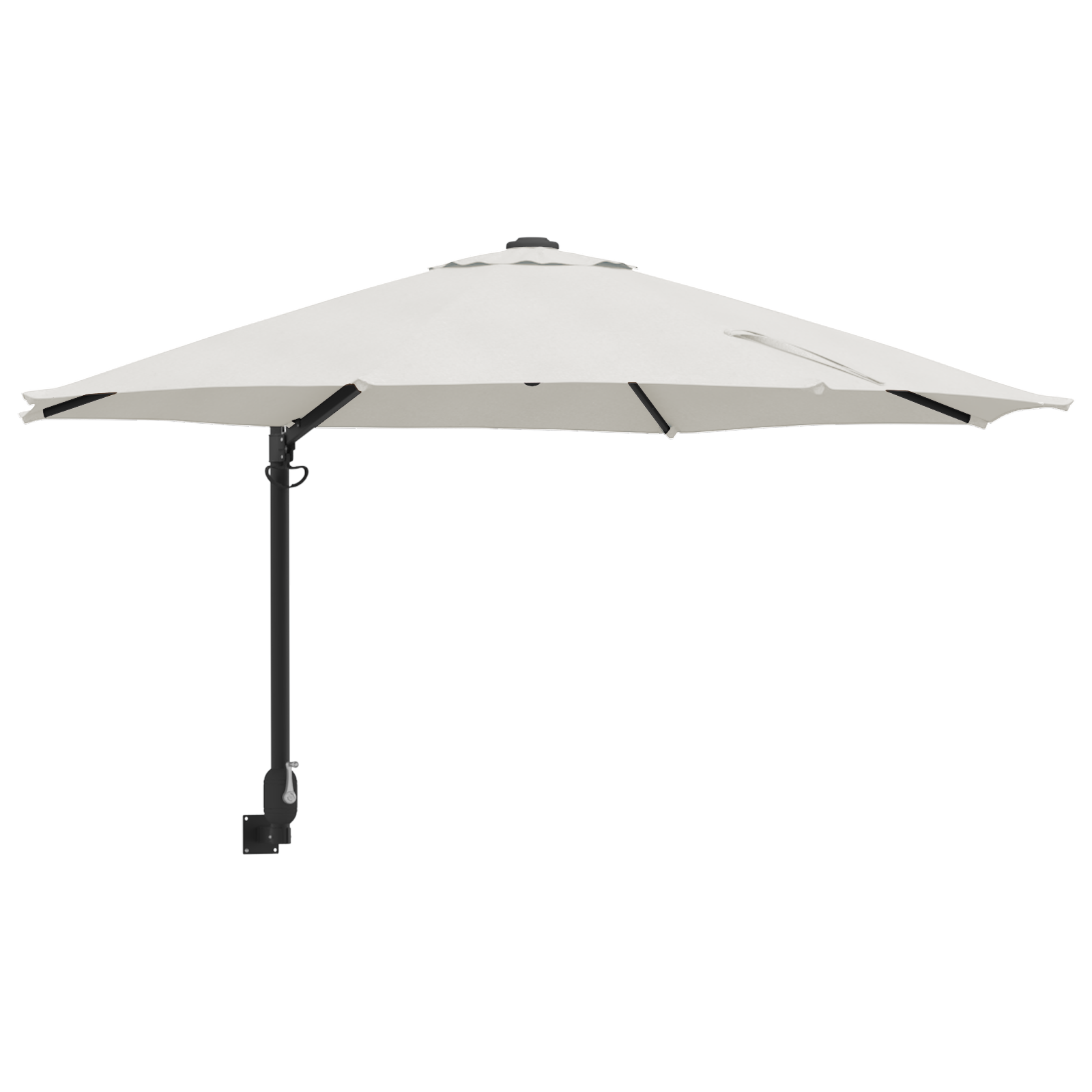 Umbrelă Cantilever Bej Poliester, Aluminiu Mare Pliabilă GartenMobel Dekor