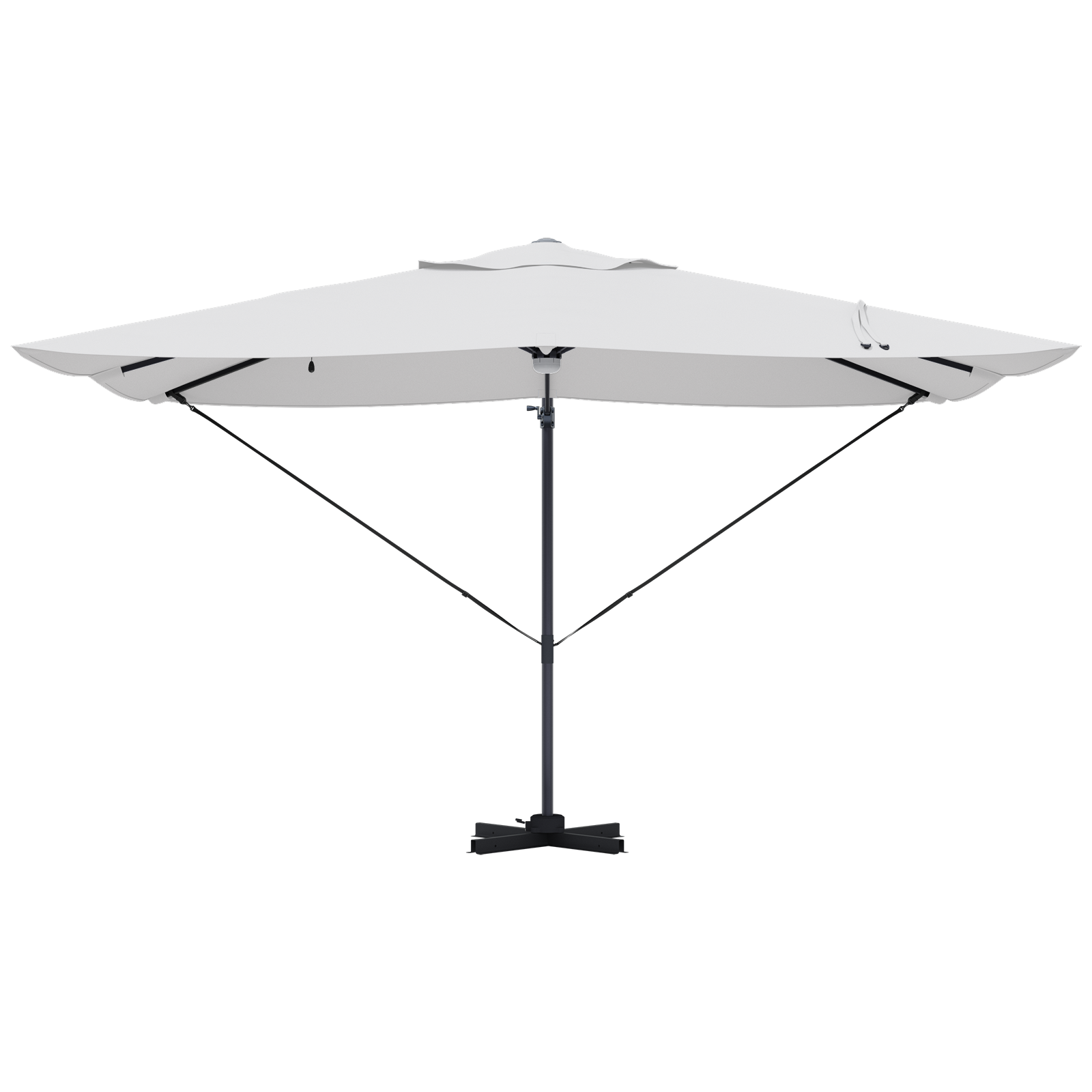 Umbrelă Cantilever Bej Poliester, Aluminiu Mare Pliabilă GartenMobel Dekor