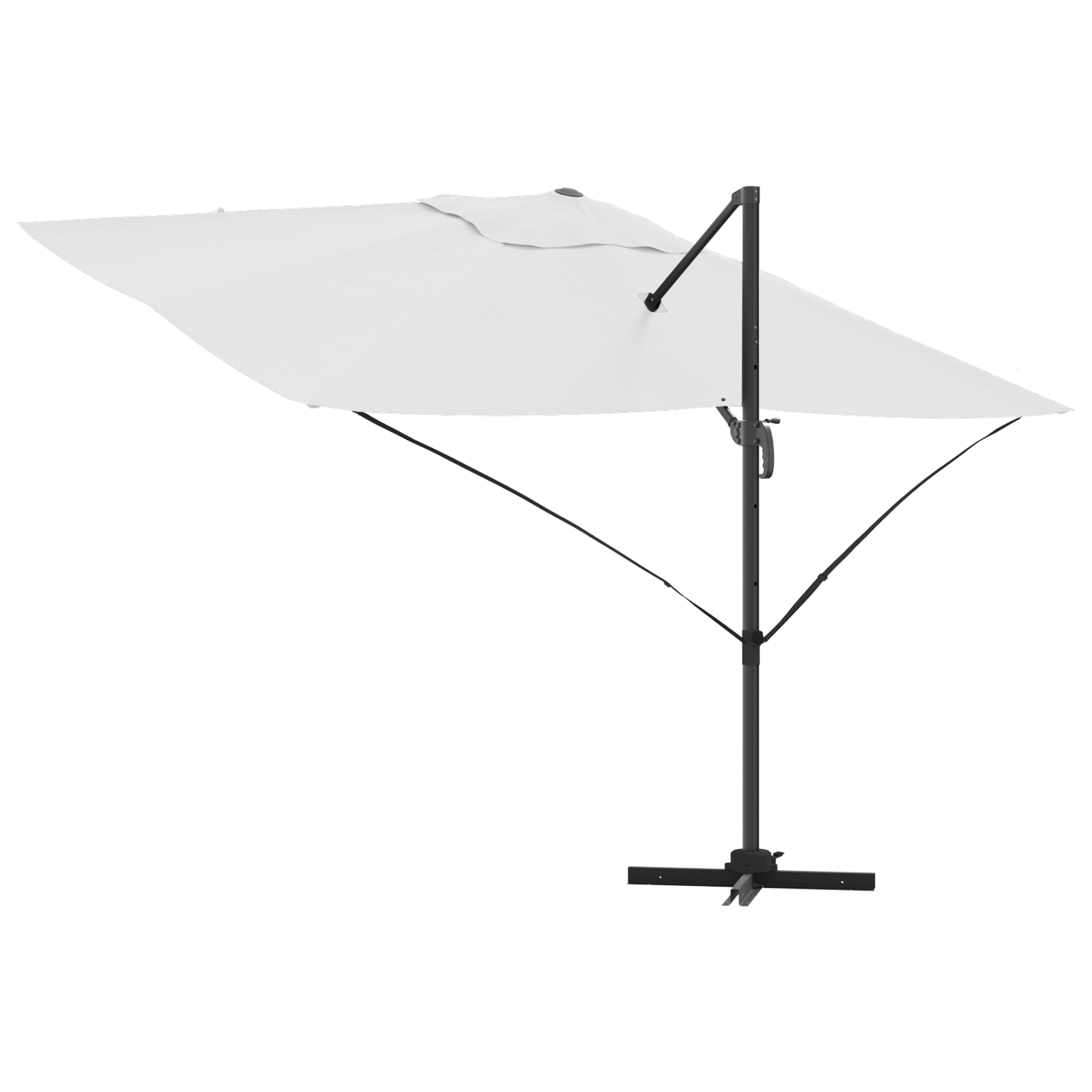Umbrelă Cantilever Nisip Poliester Mare Înclinabilă GartenMobel Dekor