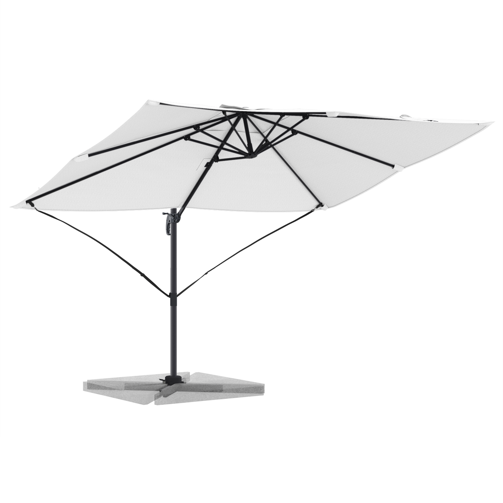 Umbrelă Cantilever Nisip Poliester Mare Înclinabilă GartenMobel Dekor