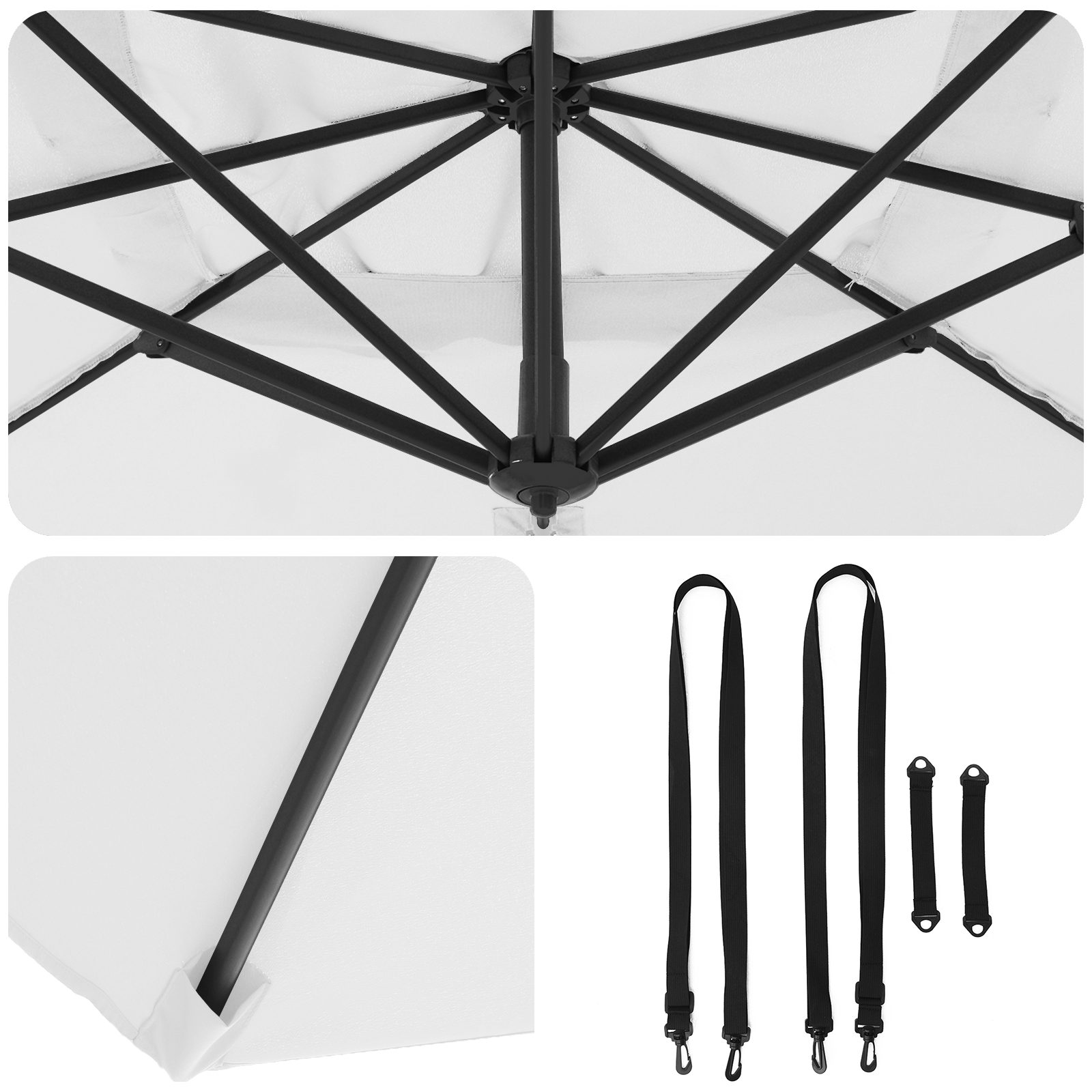 Umbrelă Cantilever Nisip Poliester Mare Înclinabilă GartenMobel Dekor
