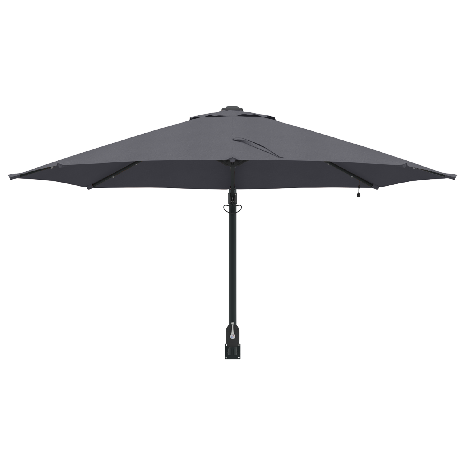 Umbrelă de Grădină Montată pe Perete cu LED-uri Antracit 248 cm GartenMobel Dekor