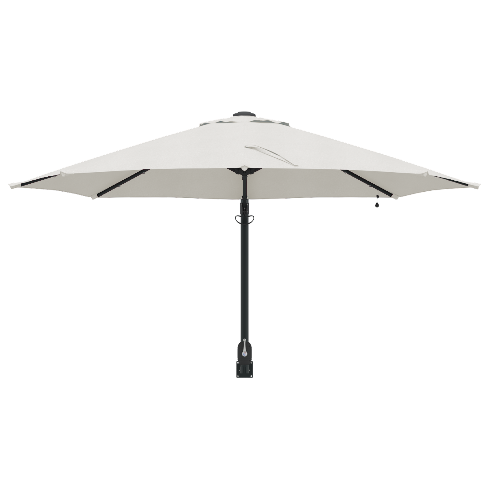 Umbrelă de Grădină Montată pe Perete cu LED-uri Bej 248 cm GartenMobel Dekor