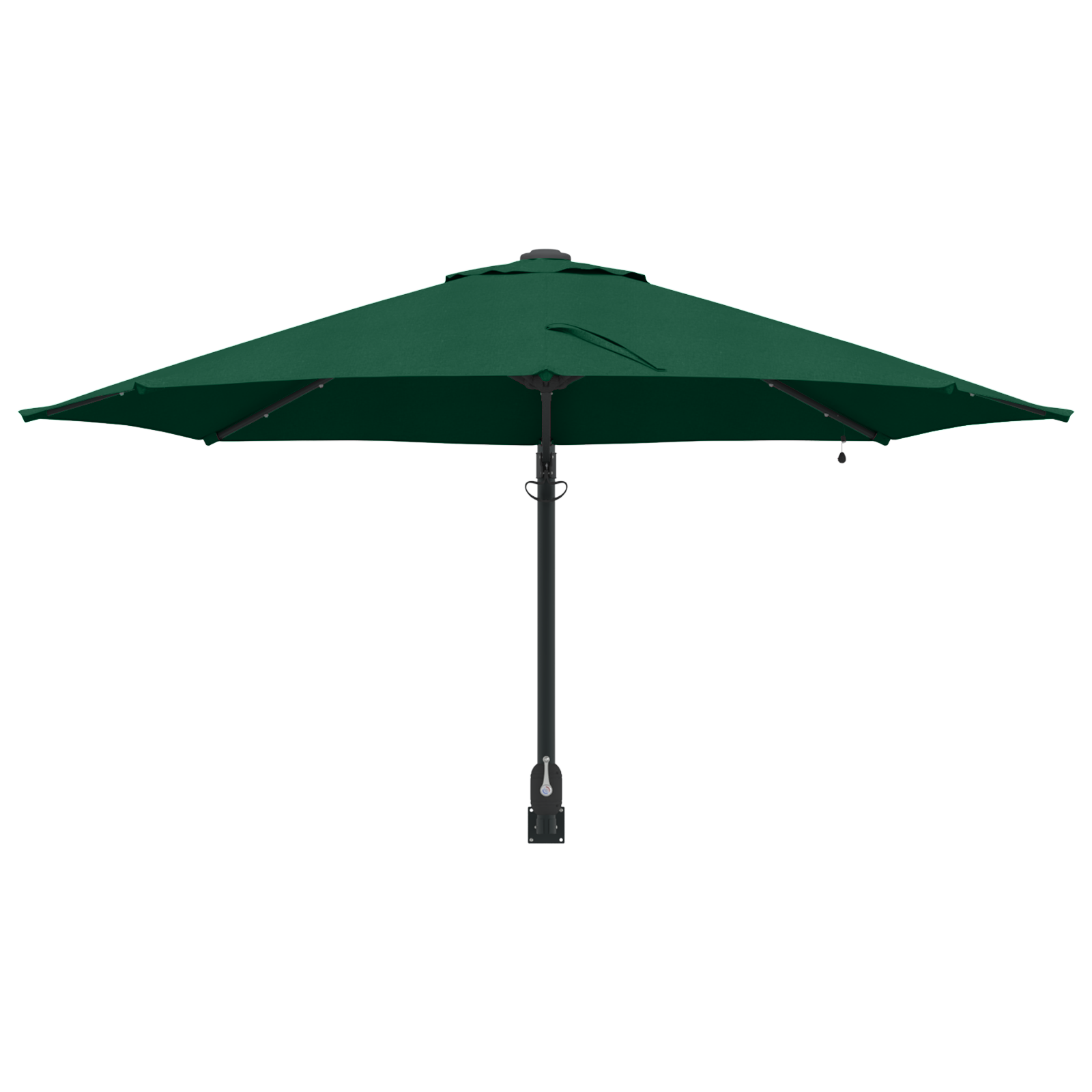 Umbrelă de Grădină Montată pe Perete cu LED-uri Verde 248 cm GartenMobel Dekor