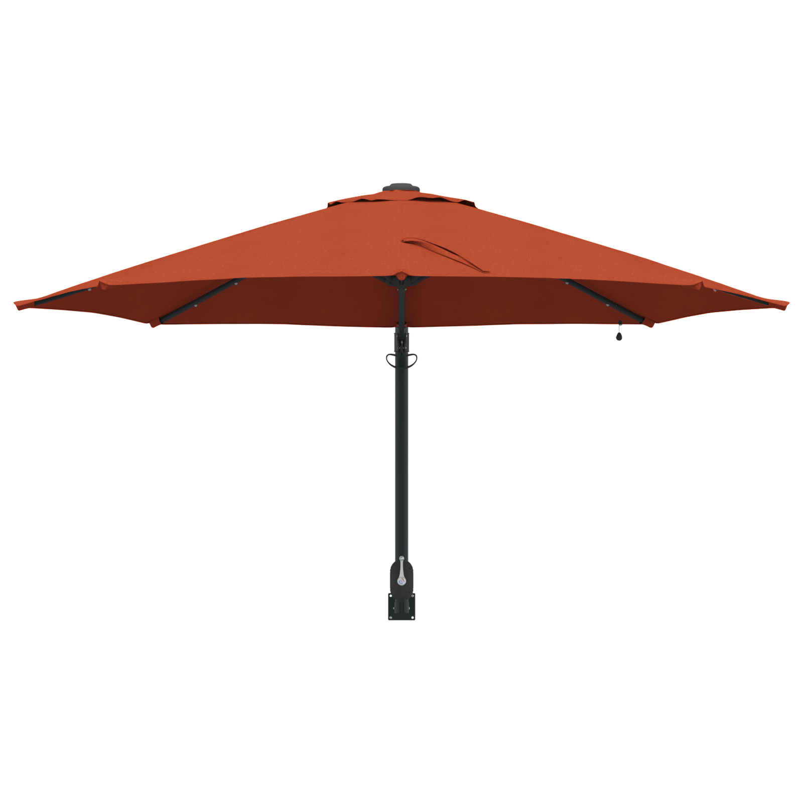 Umbrelă de grădină montată pe perete cu LED-uri Teracotă 248 cm GartenMobel Dekor
