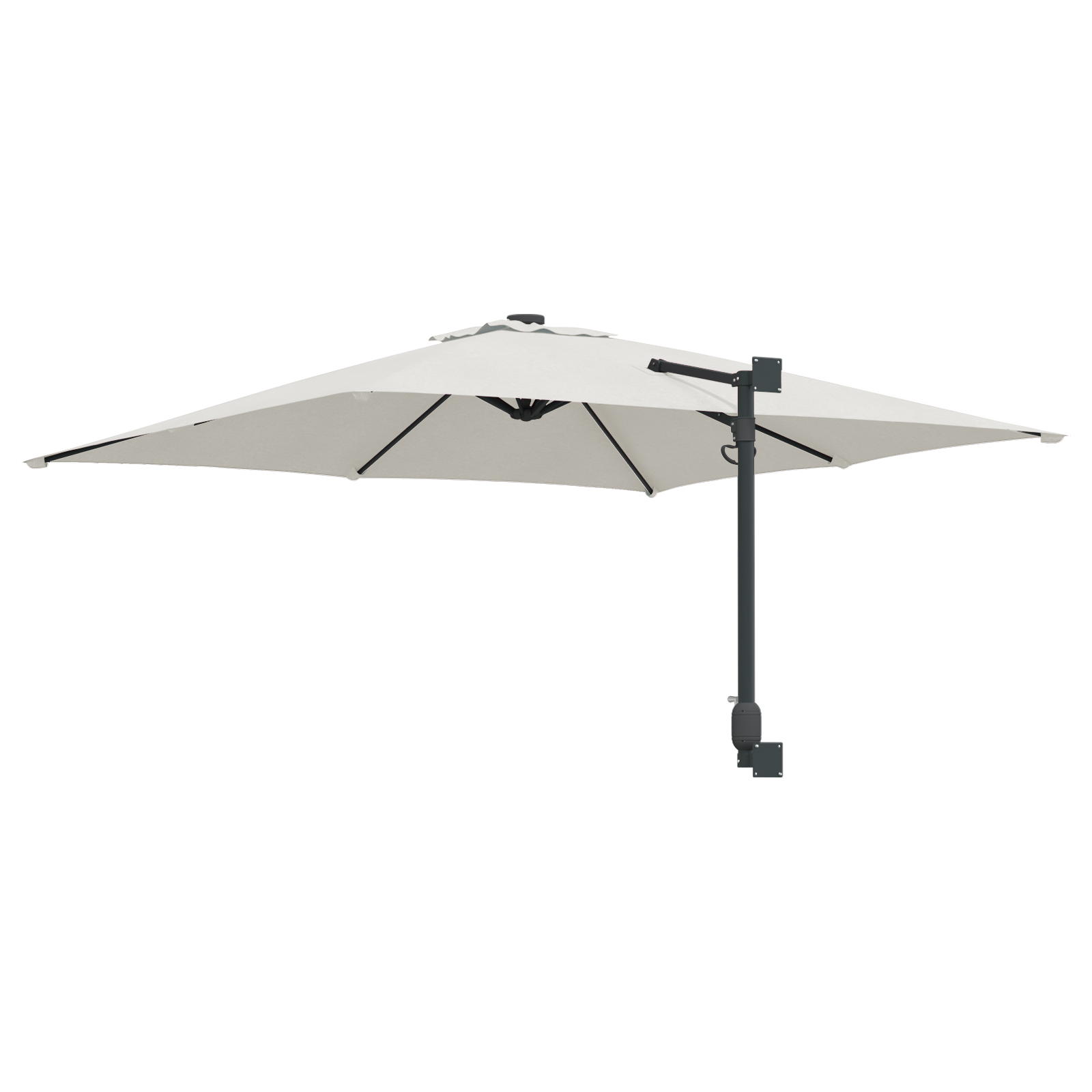 Umbrela de terasă Nisip Poliester, Aluminiu Mare Pliabilă GartenMobel Dekor