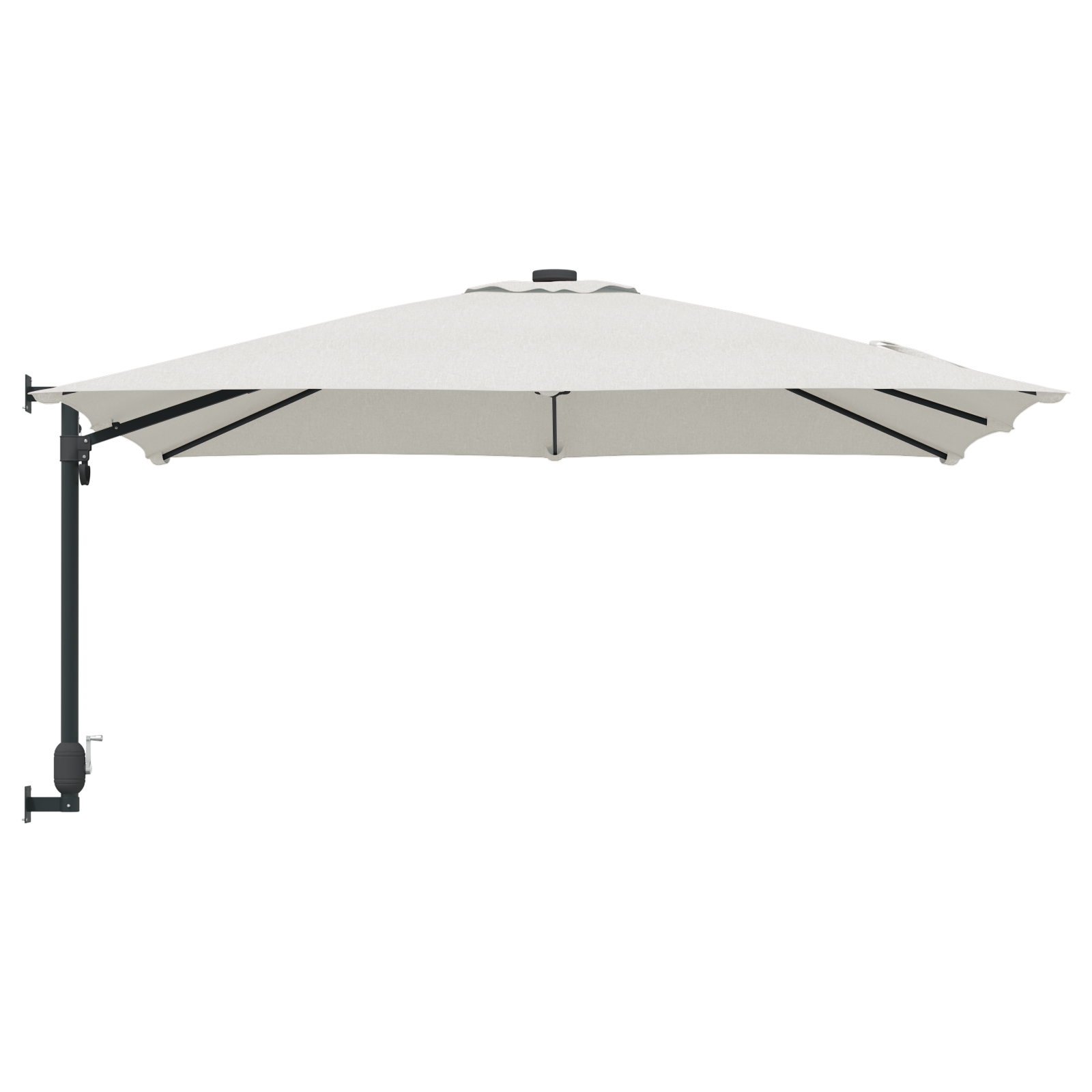 Umbrela de terasă Nisip Poliester, Aluminiu Mare Pliabilă GartenMobel Dekor