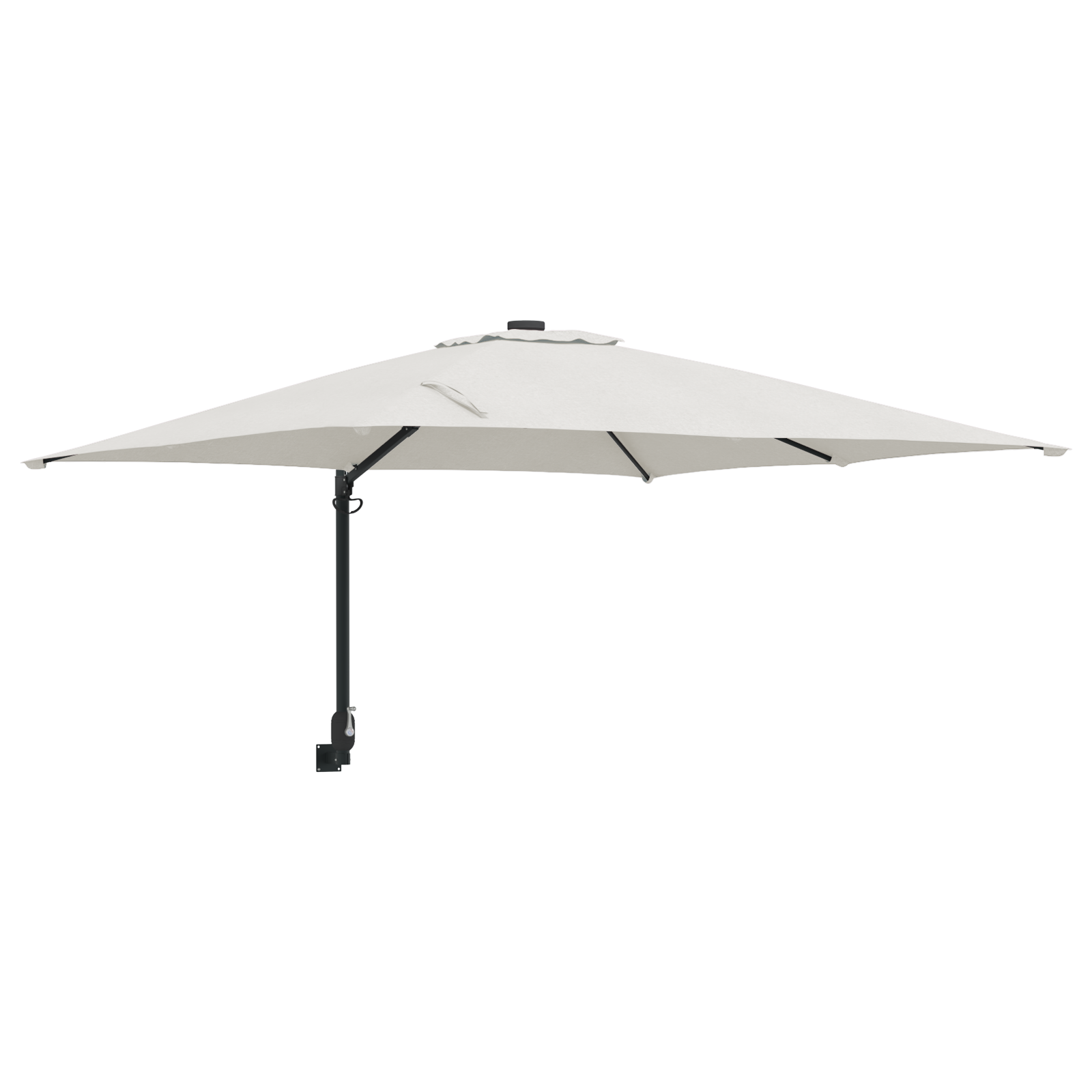 Umbrela de terasă Nisip Poliester, Aluminiu Mare Pliabilă GartenMobel Dekor
