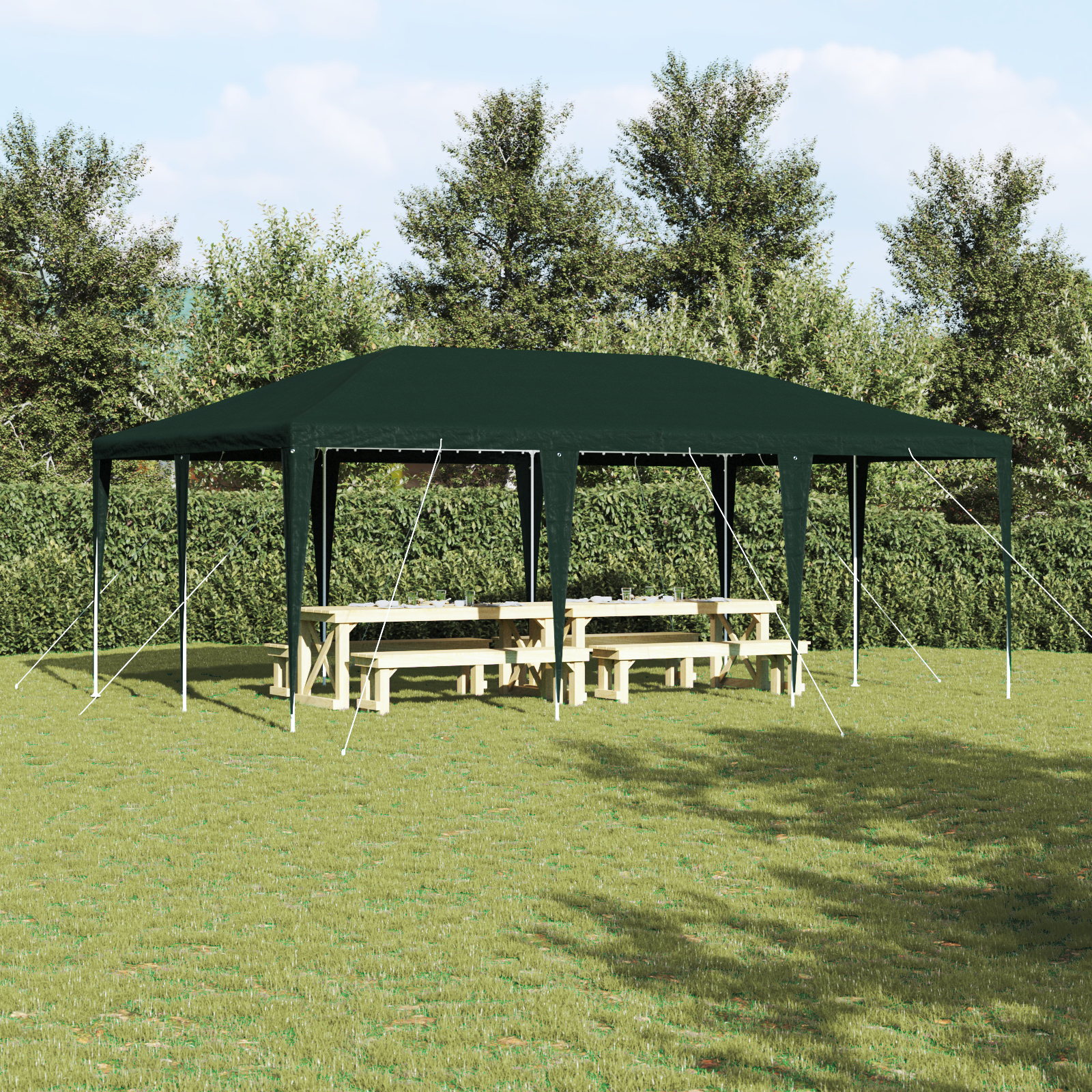 Cort de petrecere Verde 6x4 m PE GartenMobel Dekor