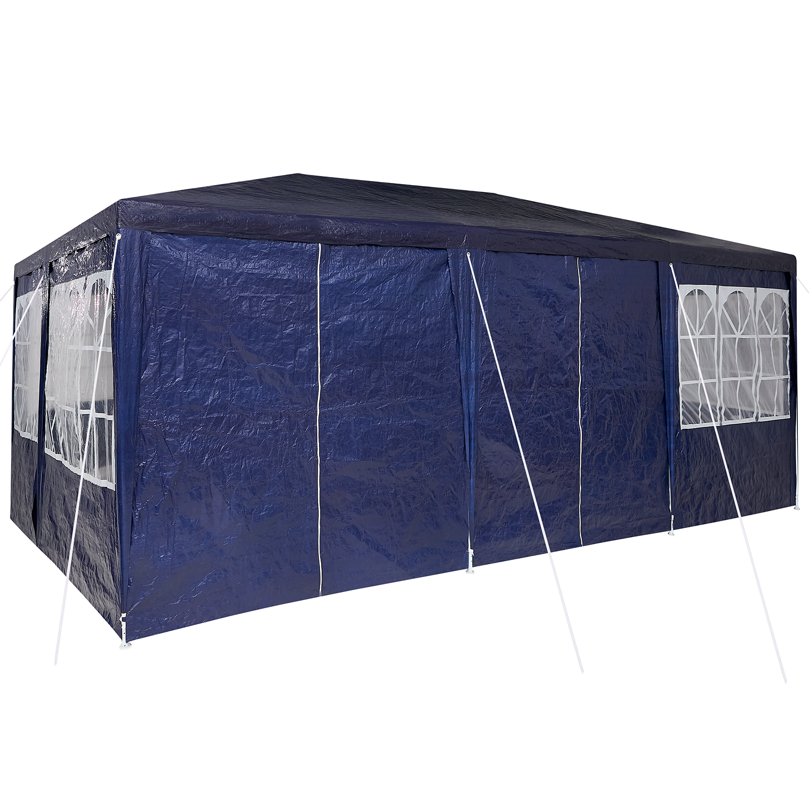 Cort de petrecere cu 10 pereți laterali Albastru 6x4 m PE GartenMobel Dekor