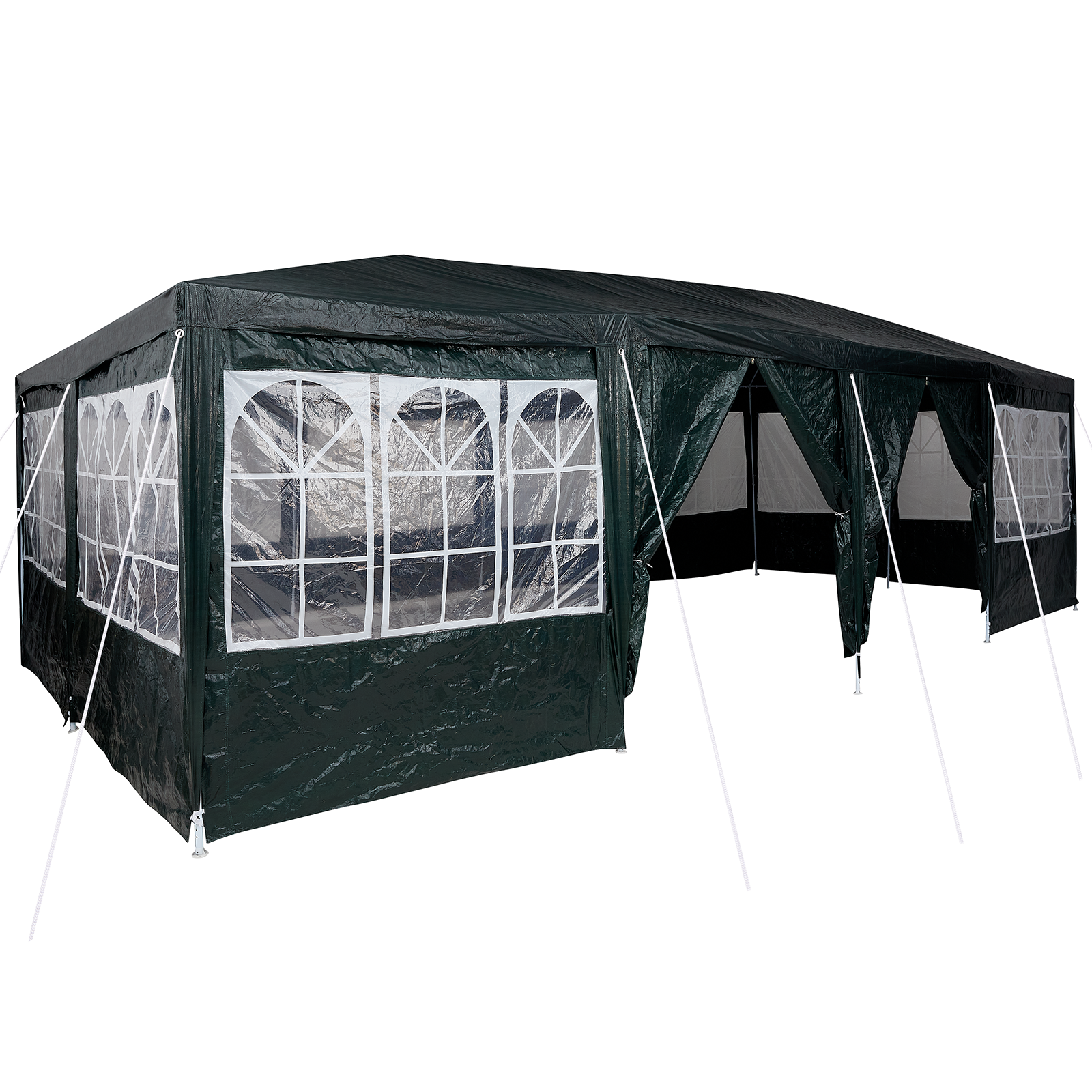 Cort de petrecere cu 12 pereți verzi 8x4 m PE GartenMobel Dekor