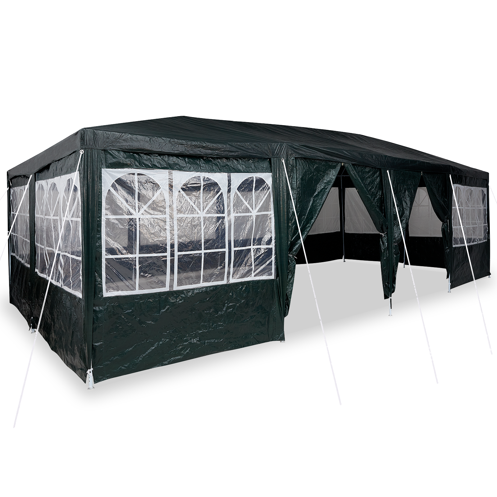 Cort de petrecere cu 12 pereți verzi 8x4 m PE GartenMobel Dekor