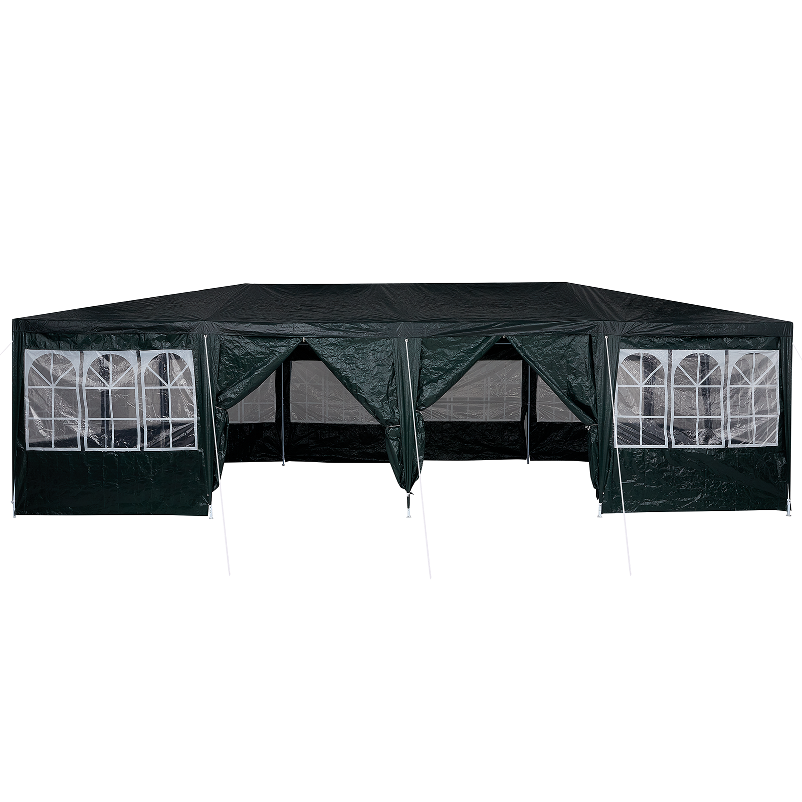 Cort de petrecere cu 12 pereți verzi 8x4 m PE GartenMobel Dekor