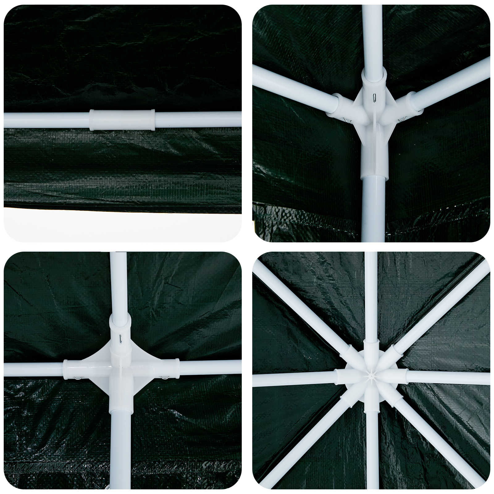 Cort pentru Petrecere Verde 8x4 m PE GartenMobel Dekor