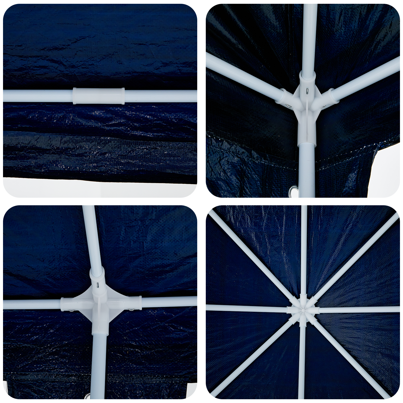 Cort pentru Petreceri Albastru 8x4 m PE GartenMobel Dekor