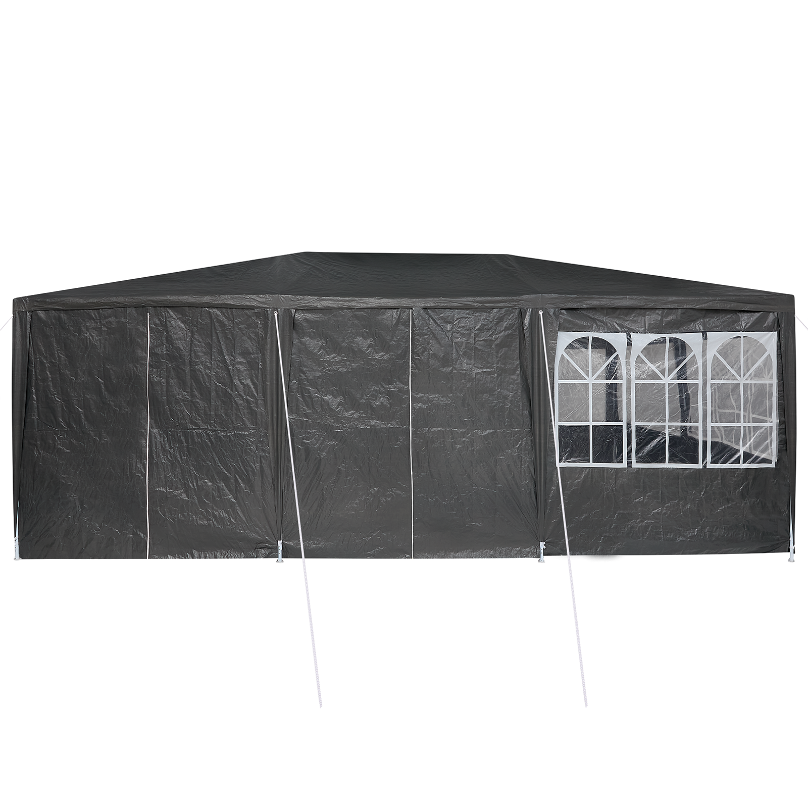 Cort pentru petreceri cu 10 pereți laterali Antracit 6x4 m PE GartenMobel Dekor