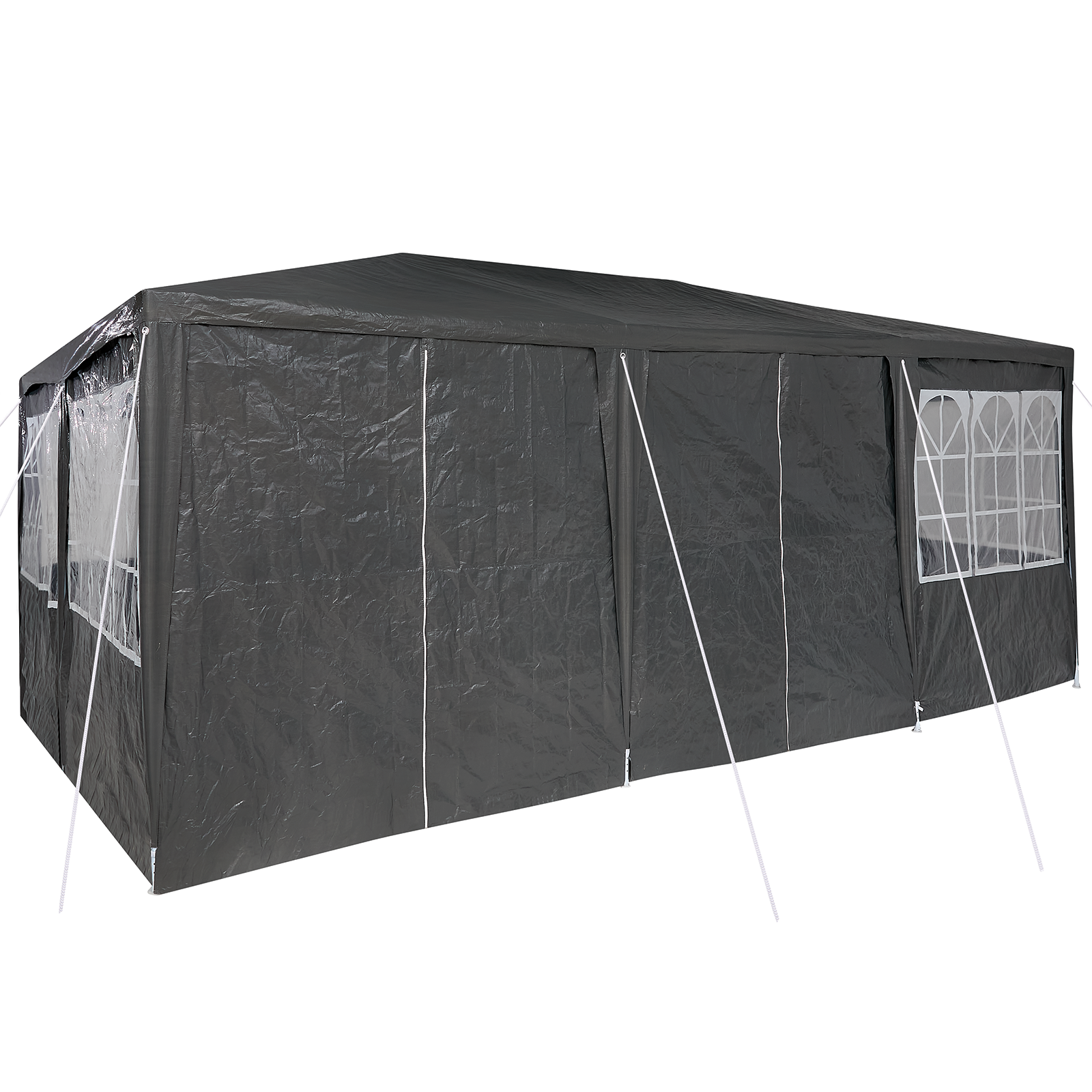 Cort pentru petreceri cu 10 pereți laterali Antracit 6x4 m PE GartenMobel Dekor