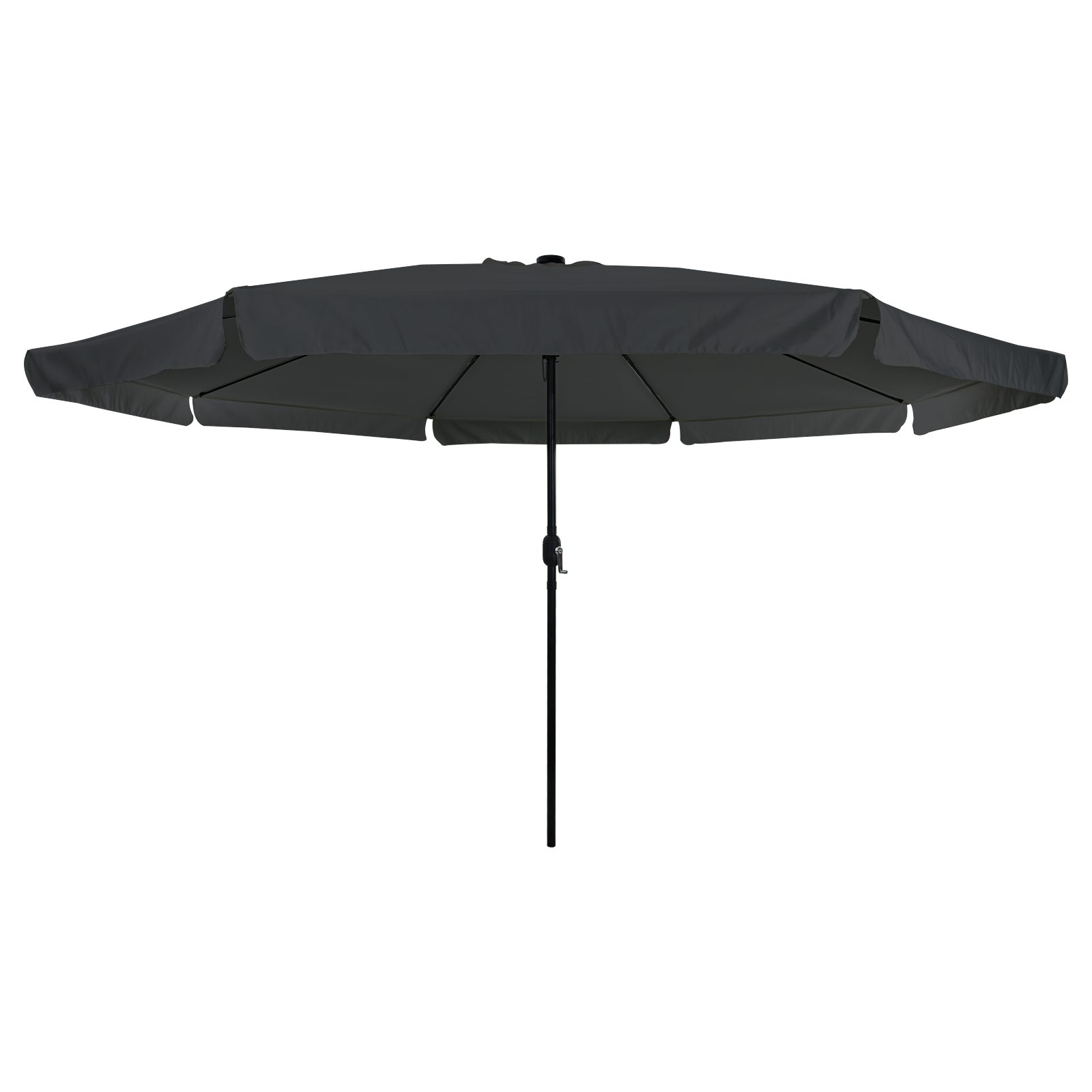 Paravan de grădină  cu lumini LED ø395x245 cm, Antracit GartenMobel Dekor