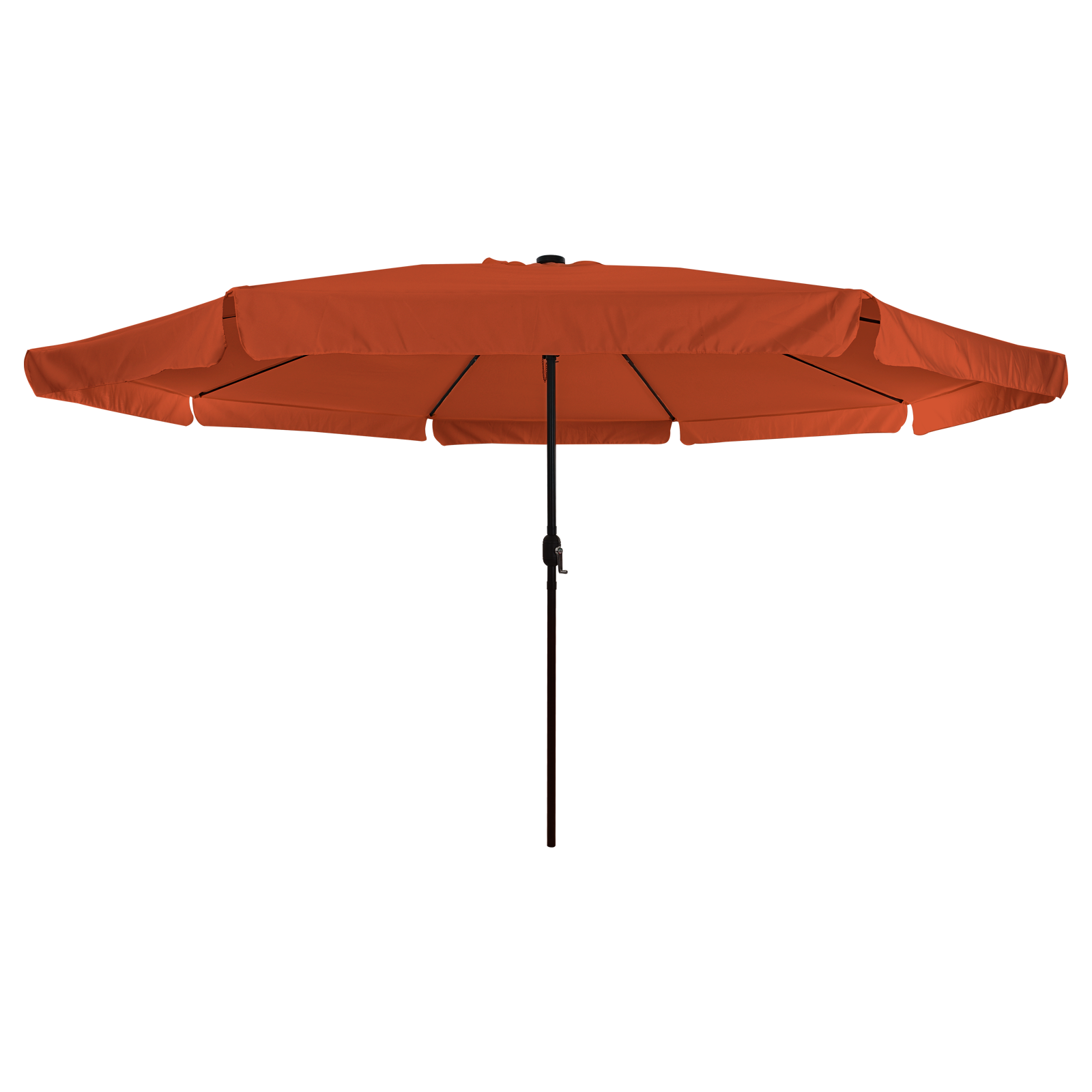 Umbrelă de grădină  cu lumini LED ø395x245 cm, portocalie GartenMobel Dekor