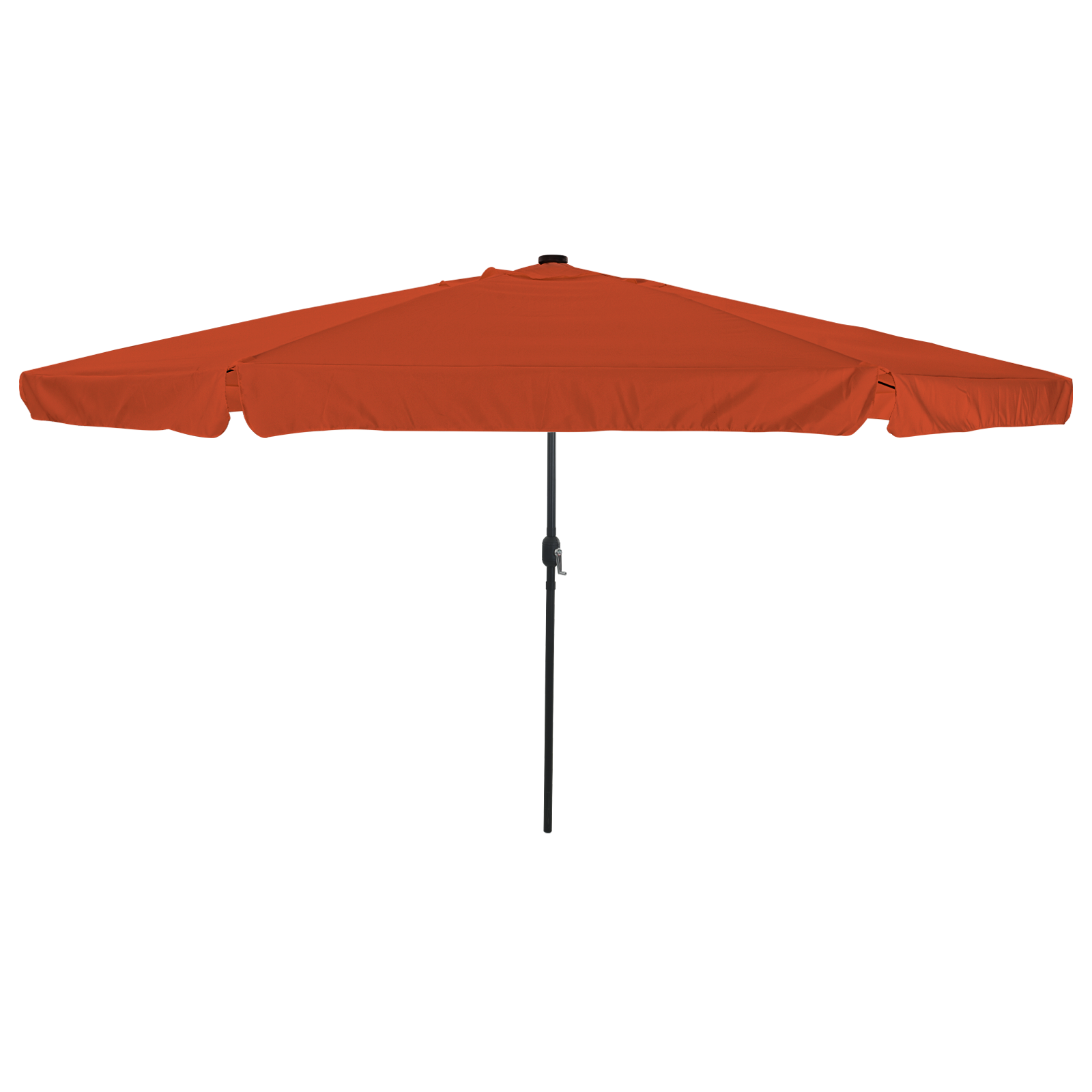 Umbrelă de grădină  cu lumini LED ø395x245 cm, portocalie GartenMobel Dekor