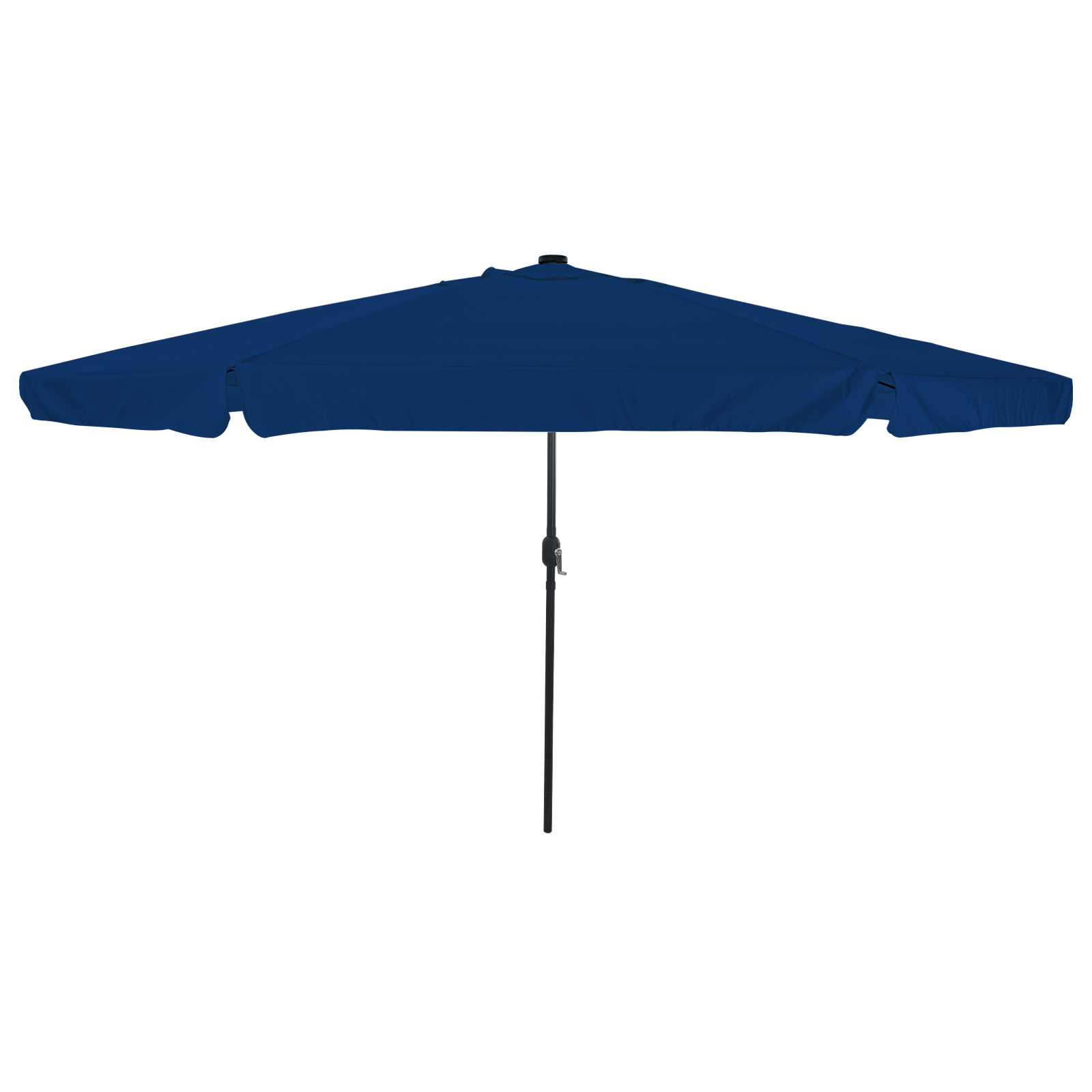 Umbrela de grădină  cu lumini LED ø395x245 cm Albastru deschis GartenMobel Dekor