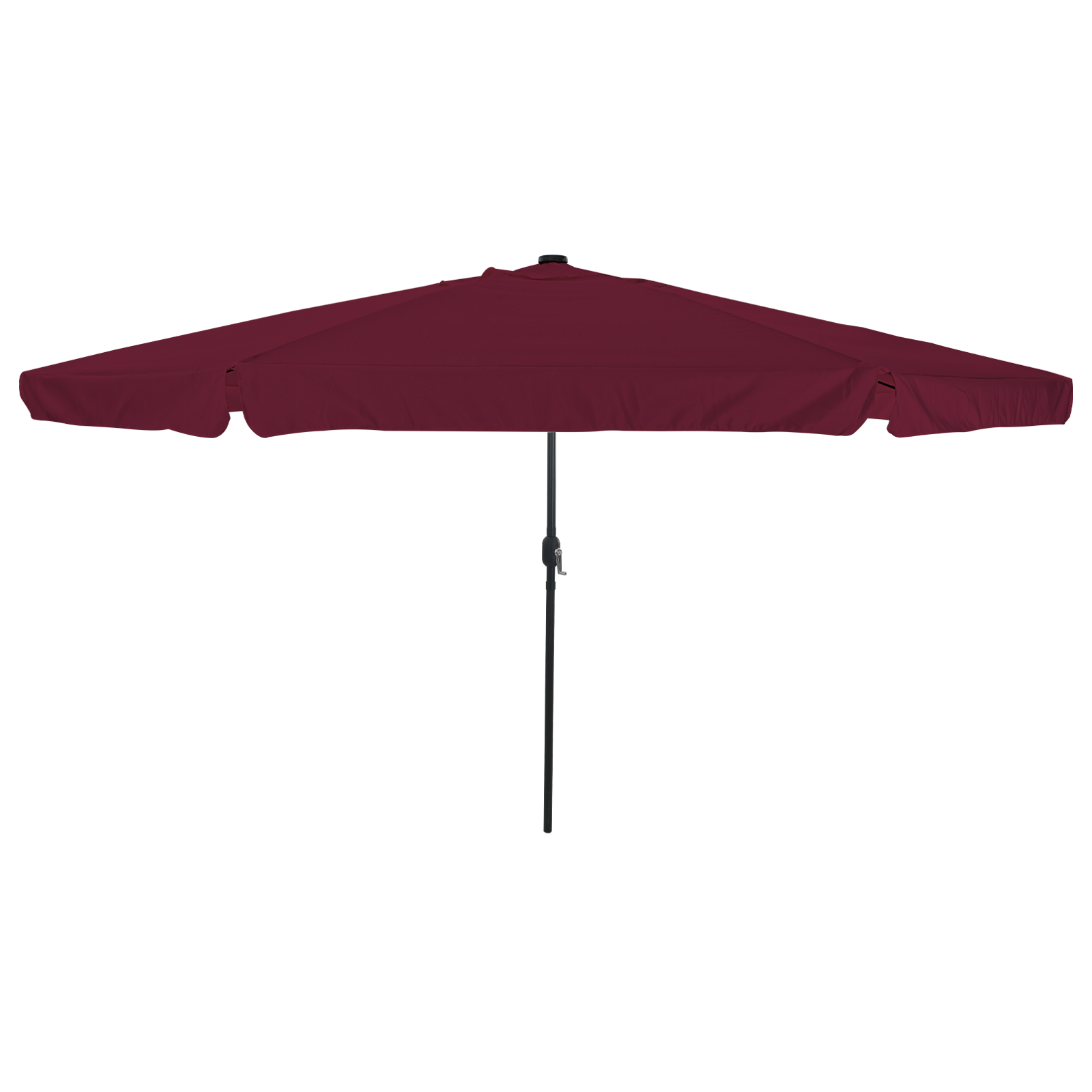 Umbrela de grădină  cu lumini LED ø395x245 cm Roșu Bordeaux GartenMobel Dekor